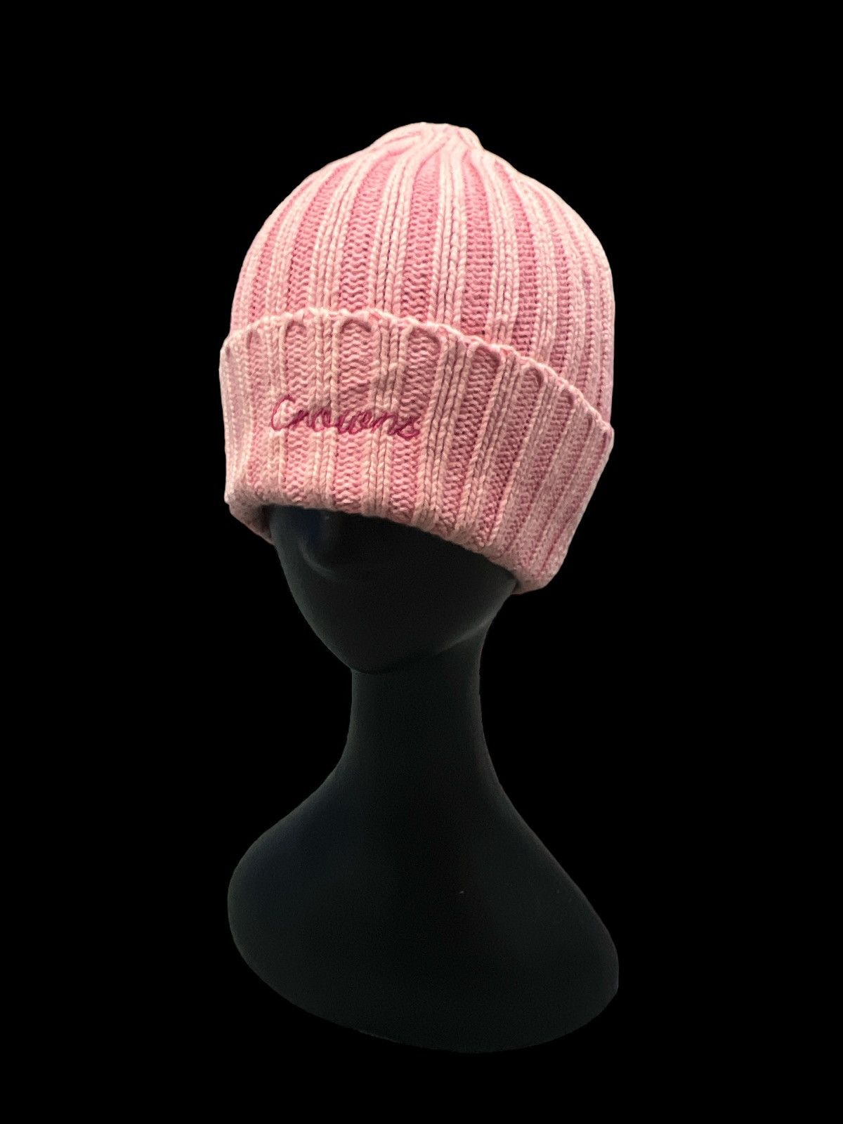 Vintage PINK FADED BEANIE HAT SKATER BOY Size ONE SIZE - 1 Thumbnail