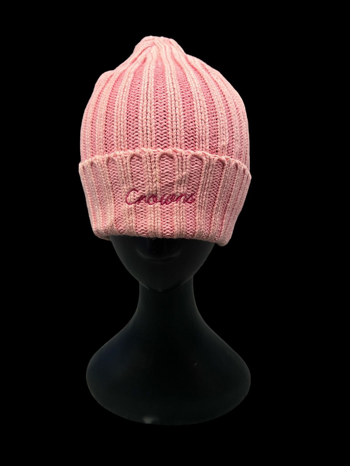 Vintage PINK FADED BEANIE HAT SKATER BOY Size ONE SIZE - 3 Thumbnail