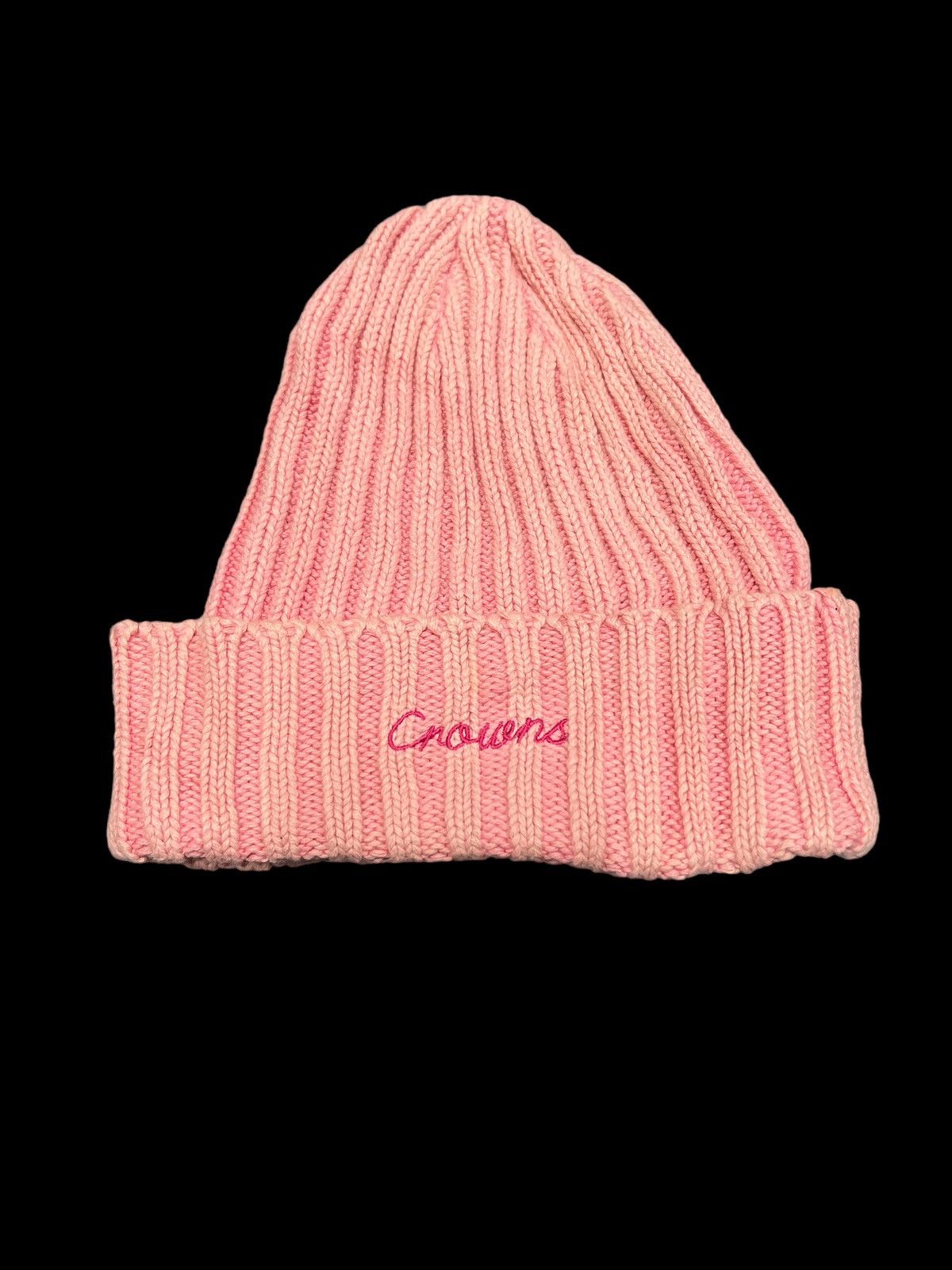 Vintage PINK FADED BEANIE HAT SKATER BOY Size ONE SIZE - 5 Thumbnail