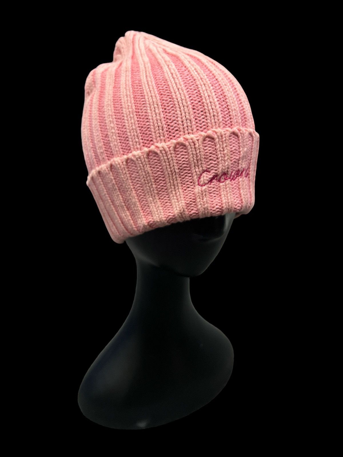 Vintage PINK FADED BEANIE HAT SKATER BOY Size ONE SIZE - 2 Thumbnail