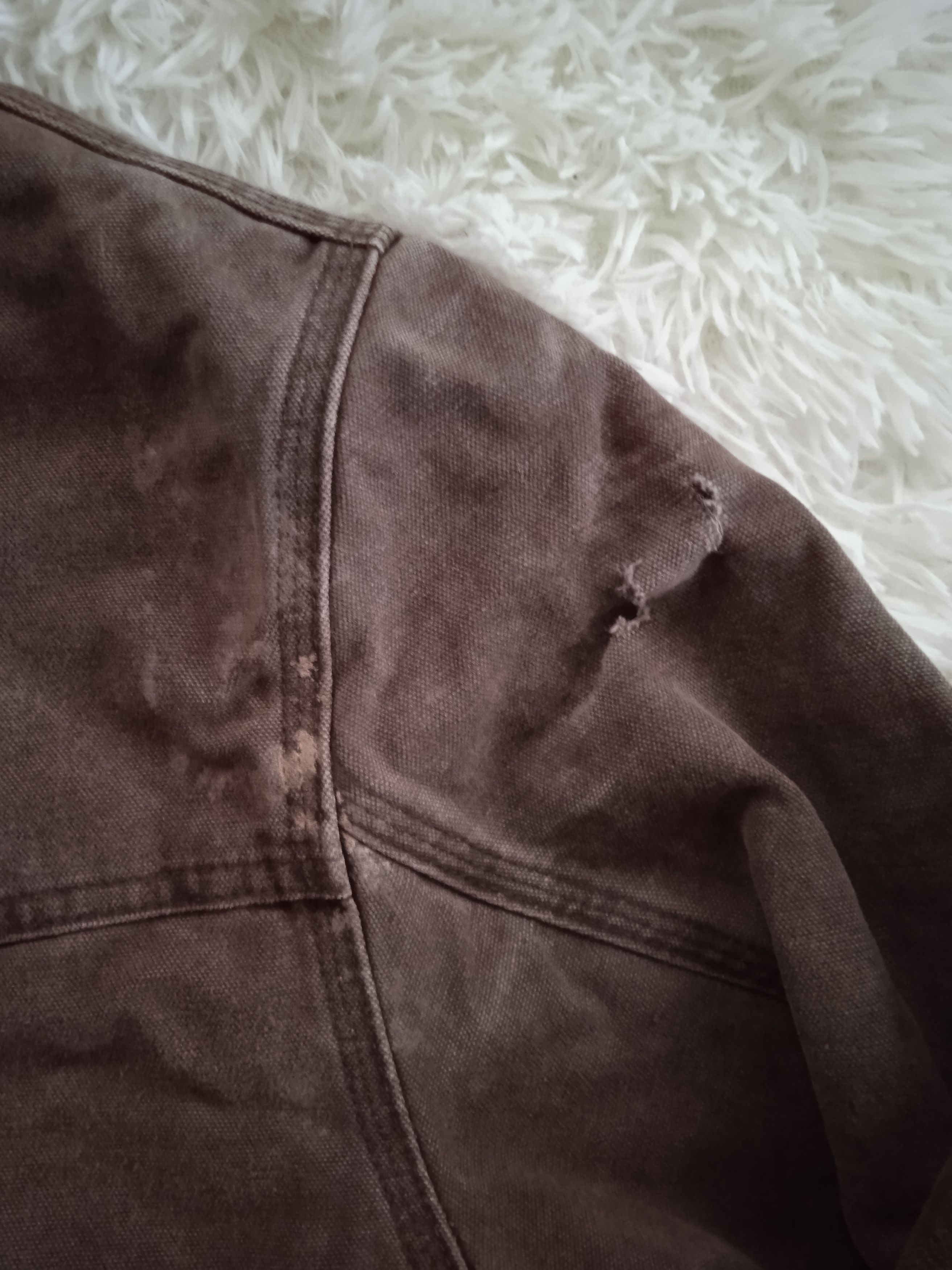 Other Vintage Distressed Carhartt Santa Fe Work Jacket Detroit Size US XL / EU 56 / 4 - 3 Thumbnail