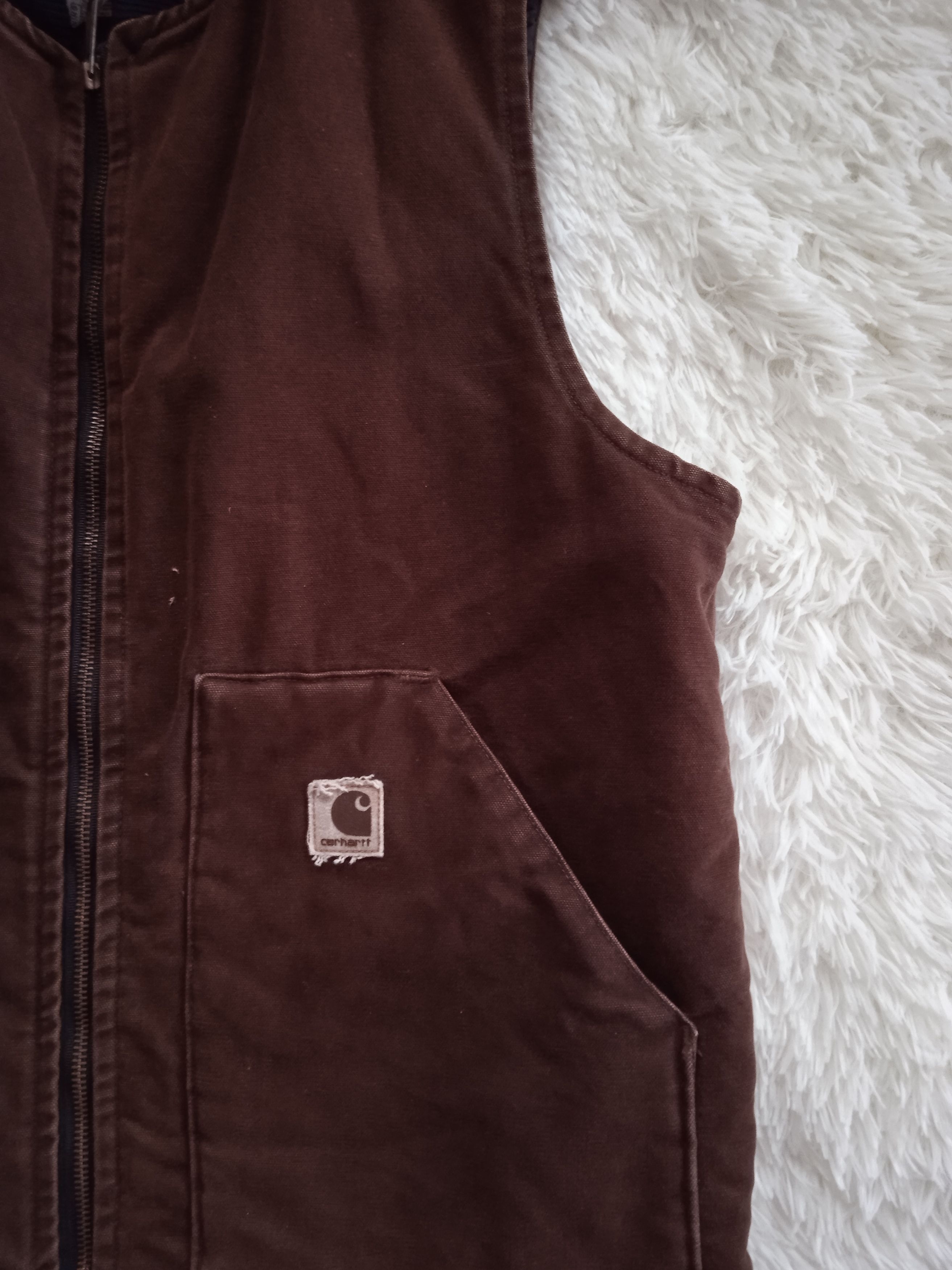 Carhartt Vintage 2000s Carhartt Duck Work Vest V02 DK B Size US L / EU 52-54 / 3 - 4 Thumbnail