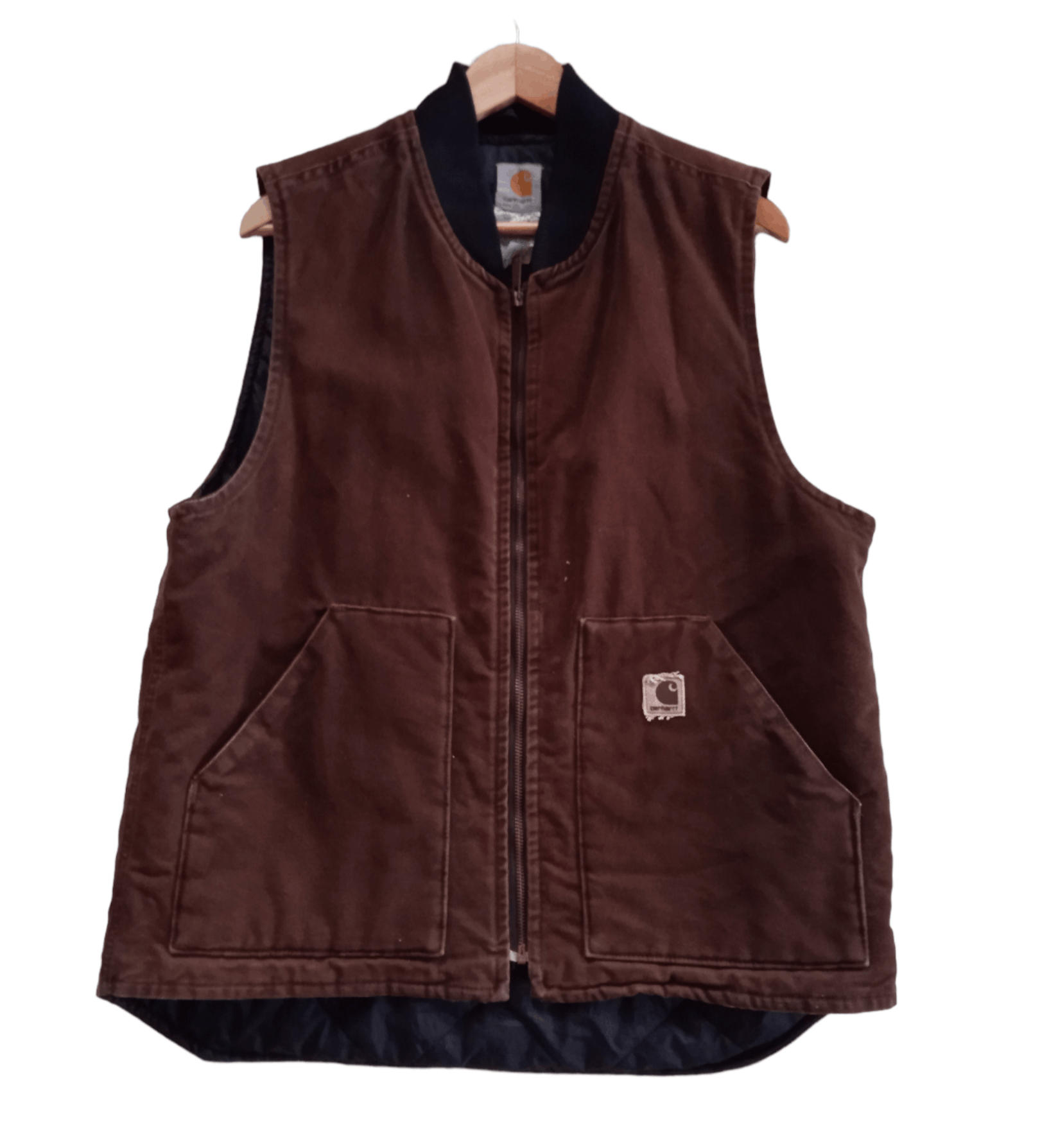 Carhartt Vintage 2000s Carhartt Duck Work Vest V02 DK B Size US L / EU 52-54 / 3 - 1 Thumbnail
