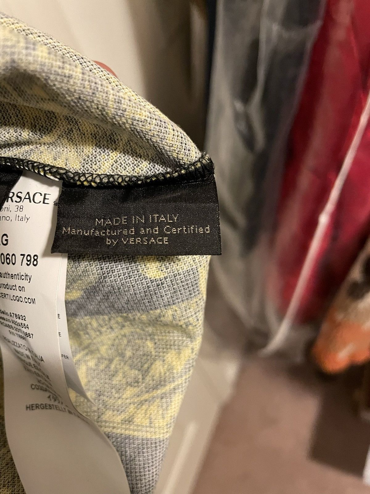 Versace Versace Medusa Multicolor Polo Sz L Size US L / EU 52-54 / 3 - 5 Thumbnail