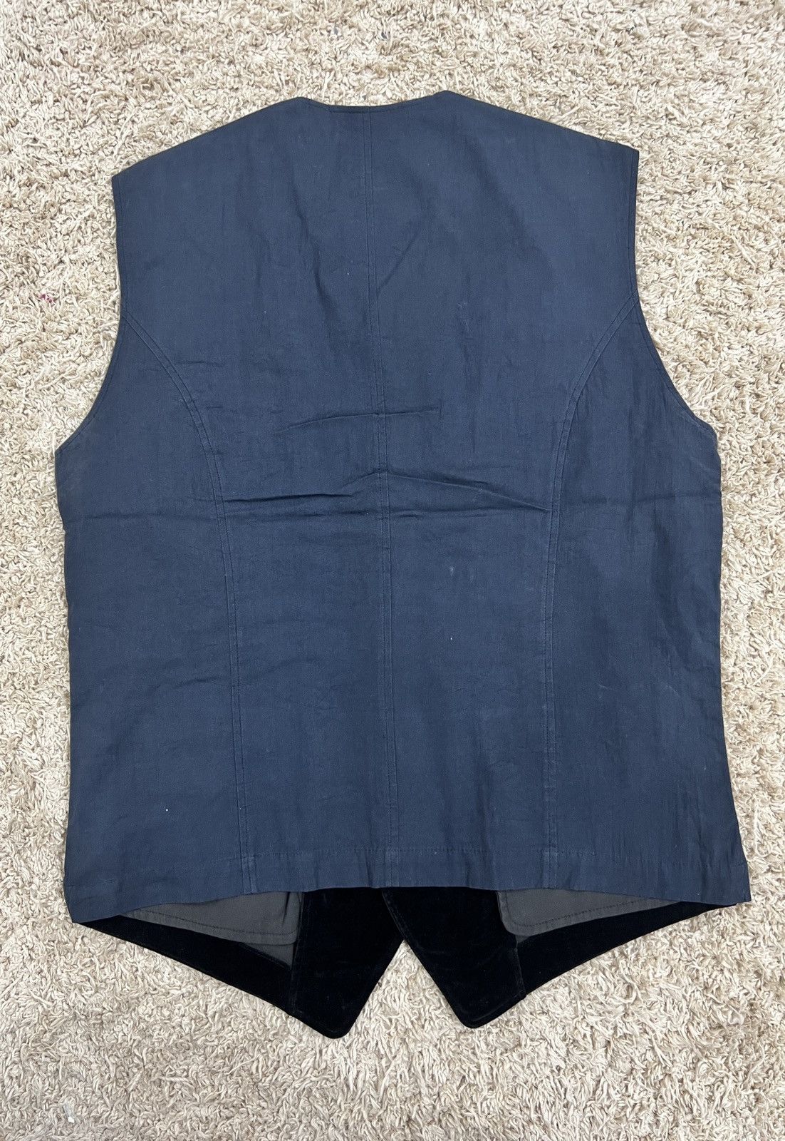 Comme des Garcons × Comme des Garcons Homme Plus × Japanese Brand Rare Comme des Garcons velvet Vest Size US M / EU 48-50 / 2 - 4 Thumbnail