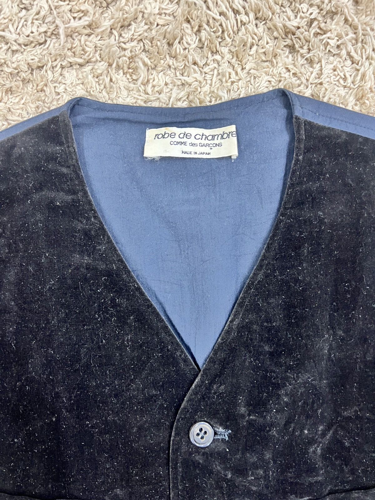 Comme des Garcons × Comme des Garcons Homme Plus × Japanese Brand Rare Comme des Garcons velvet Vest Size US M / EU 48-50 / 2 - 3 Thumbnail
