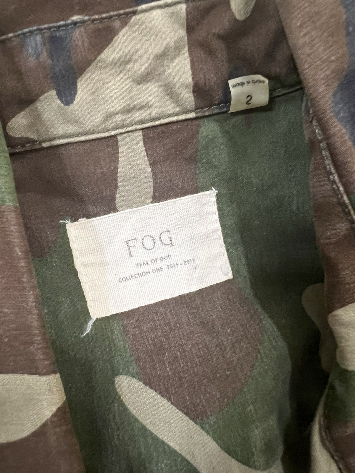 Fear of God ARCHIVE🔥FOG 2015-16 Col. One Woodland Camo Field Jacket Size US S / EU 44-46 / 1 - 10 Thumbnail
