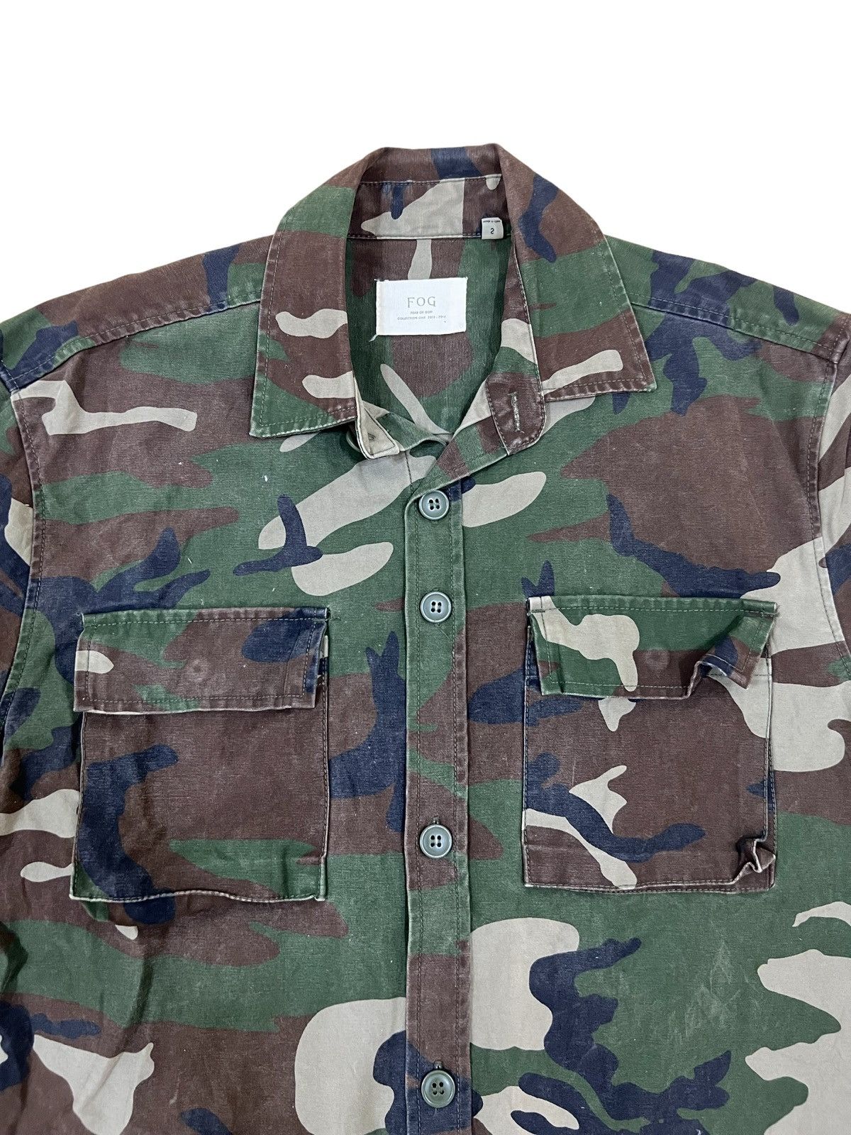 Fear of God ARCHIVE🔥FOG 2015-16 Col. One Woodland Camo Field Jacket Size US S / EU 44-46 / 1 - 3 Thumbnail