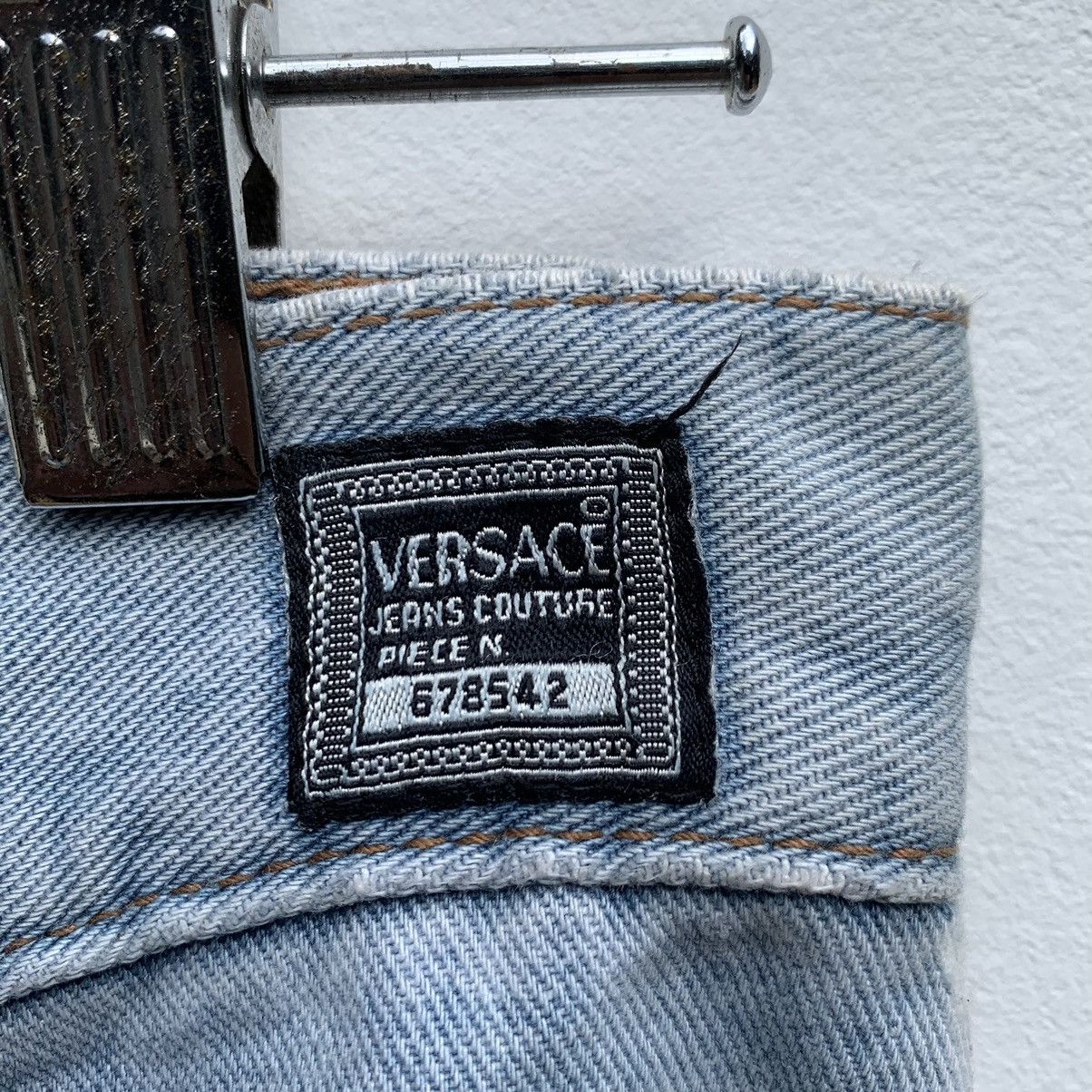 Versace × Vintage 90s Vintage Versace Jeans Couture Versace Streetwear Size 25" / US 0 / IT 36 - 18 Thumbnail