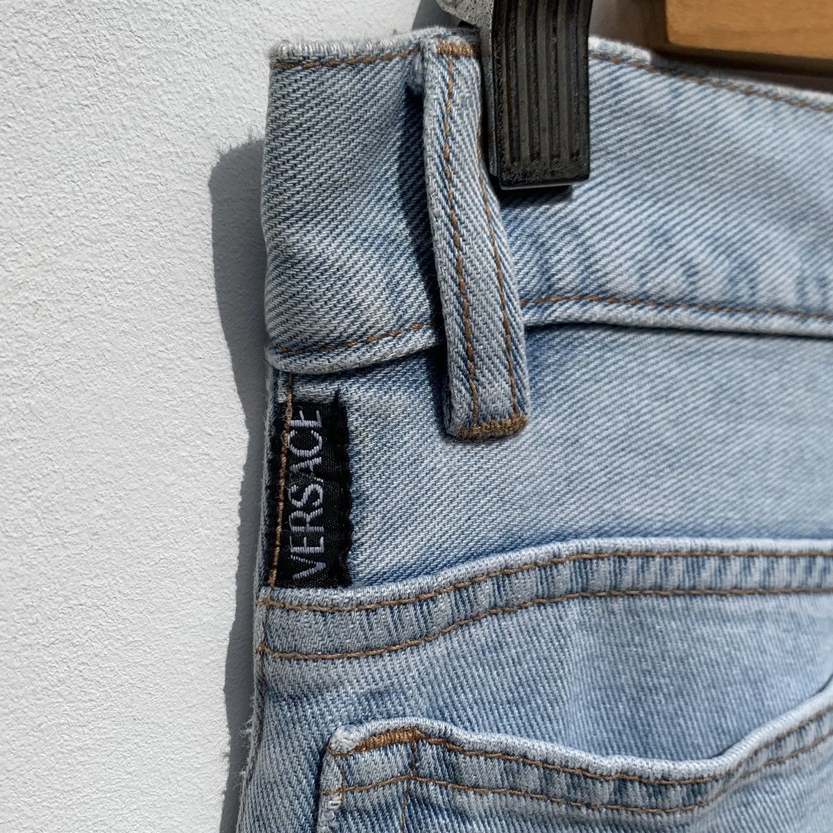 Versace × Vintage 90s Vintage Versace Jeans Couture Versace Streetwear Size 25" / US 0 / IT 36 - 11 Thumbnail