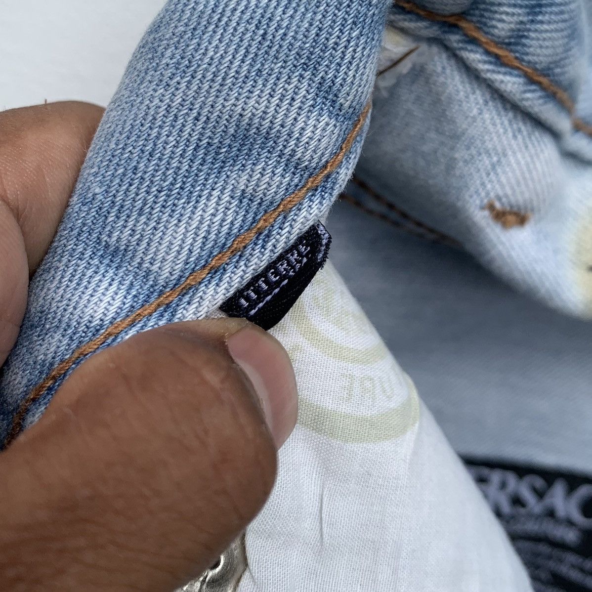 Versace × Vintage 90s Vintage Versace Jeans Couture Versace Streetwear Size 25" / US 0 / IT 36 - 22 Thumbnail