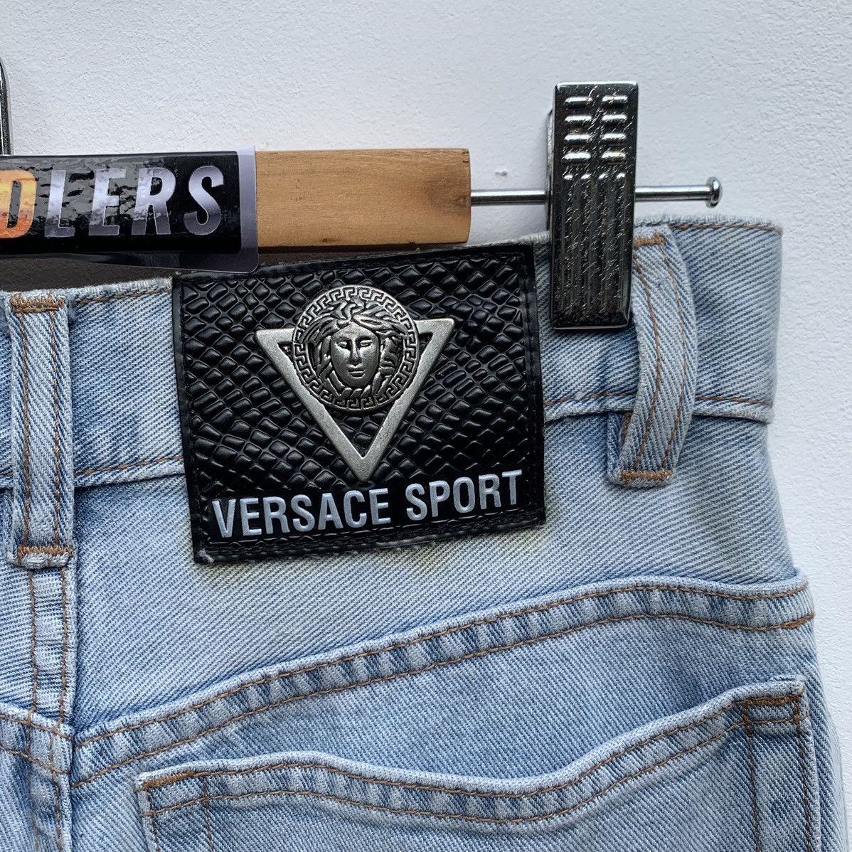 Versace × Vintage 90s Vintage Versace Jeans Couture Versace Streetwear Size 25" / US 0 / IT 36 - 17 Thumbnail