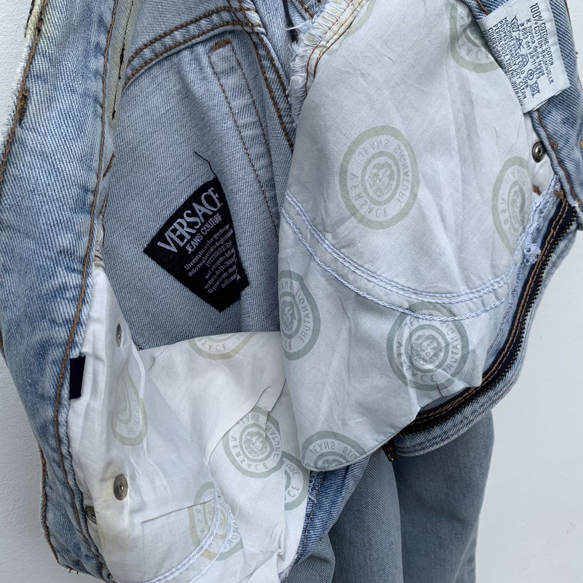 Versace × Vintage 90s Vintage Versace Jeans Couture Versace Streetwear Size 25" / US 0 / IT 36 - 19 Thumbnail
