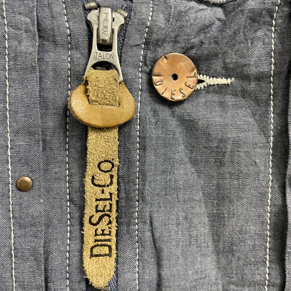 Diesel 💥DIESEL BULLDOG EMBROIDERED CHAMBRAY JACKET Size US M / EU 48-50 / 2 - 6 Thumbnail