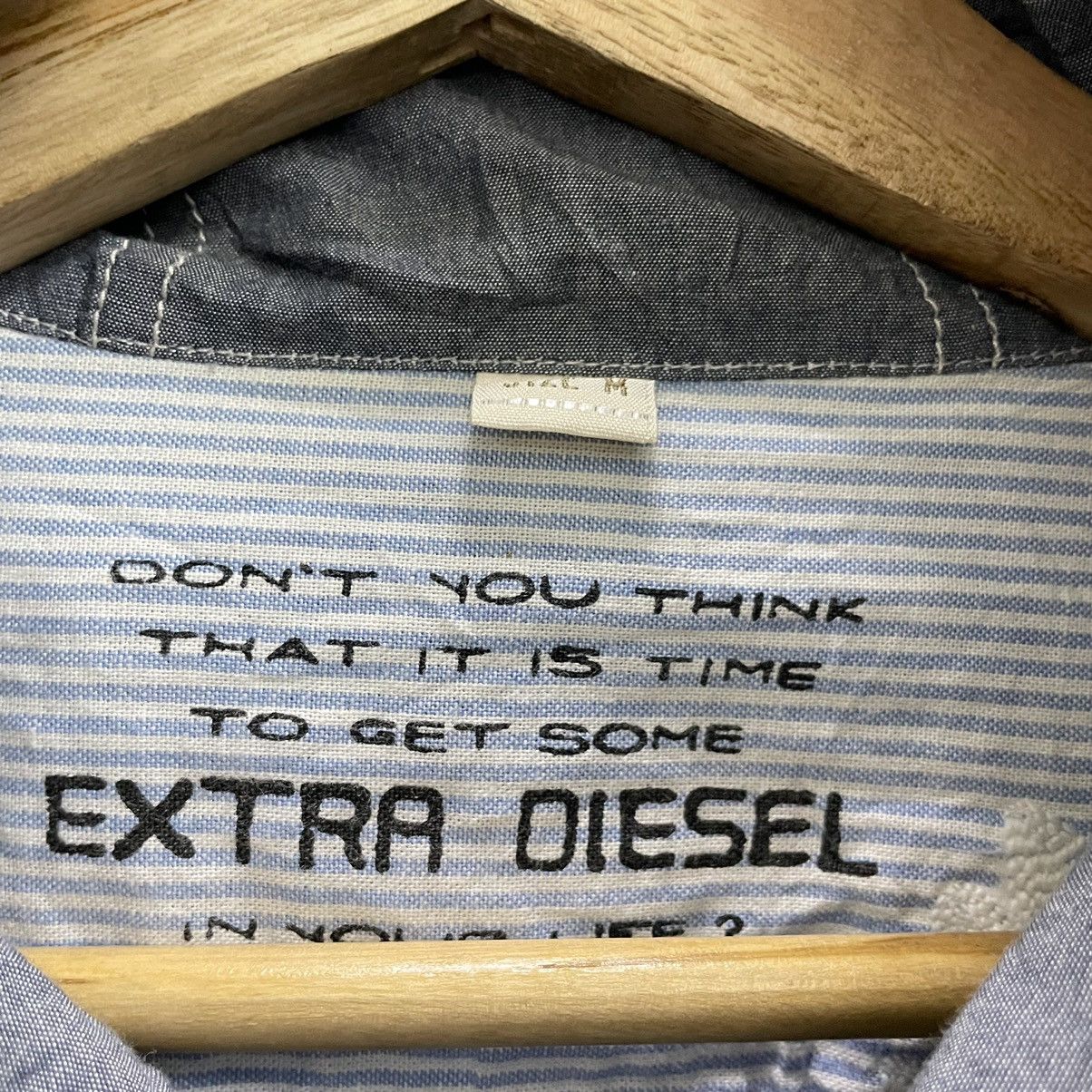 Diesel 💥DIESEL BULLDOG EMBROIDERED CHAMBRAY JACKET Size US M / EU 48-50 / 2 - 7 Thumbnail