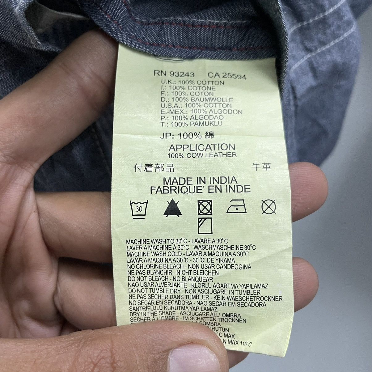 Diesel 💥DIESEL BULLDOG EMBROIDERED CHAMBRAY JACKET Size US M / EU 48-50 / 2 - 8 Thumbnail
