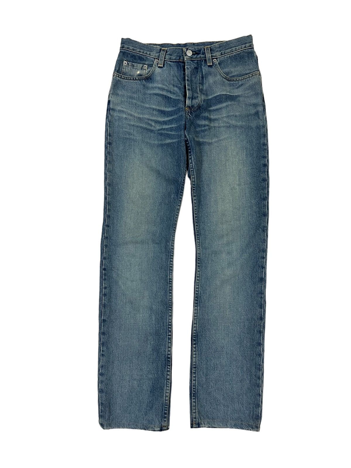 Helmut Lang GRAIL🔥1998 Helmut Lang Vintage Sanded Broken Denim Painter Size US 28 / EU 44 - 2 Thumbnail