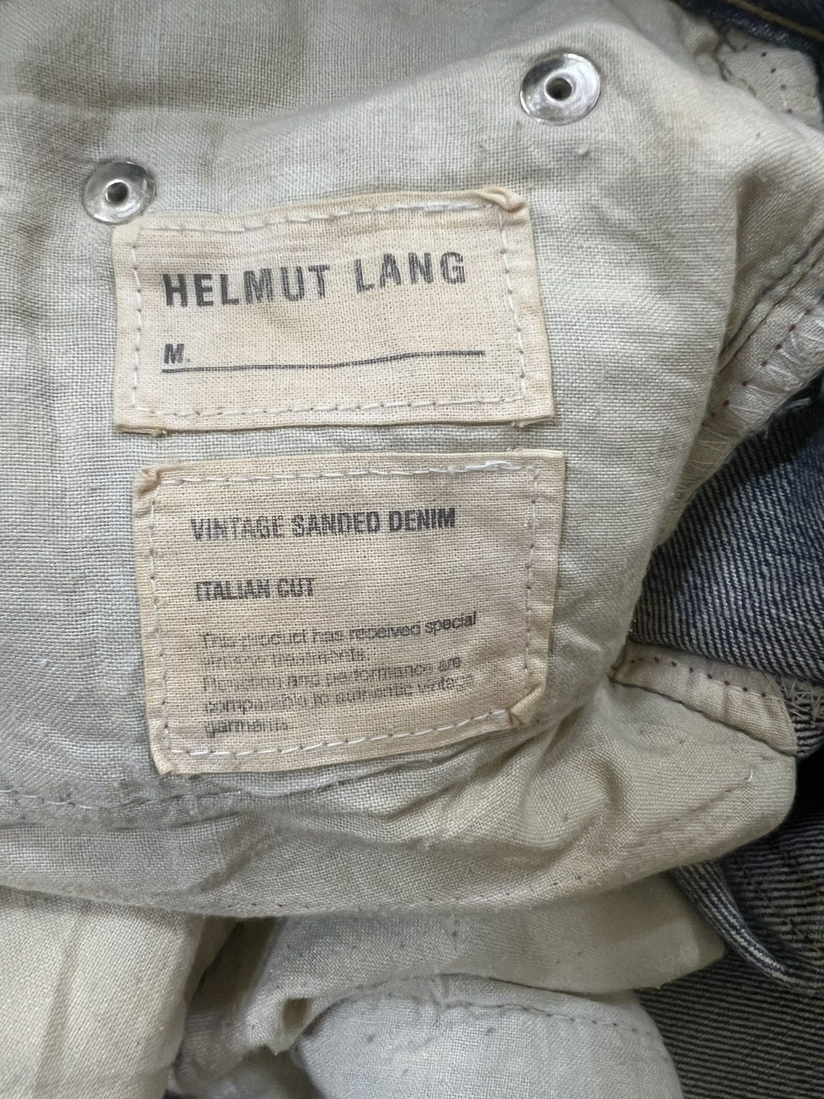 Helmut Lang GRAIL🔥1998 Helmut Lang Vintage Sanded Broken Denim Painter Size US 28 / EU 44 - 9 Thumbnail