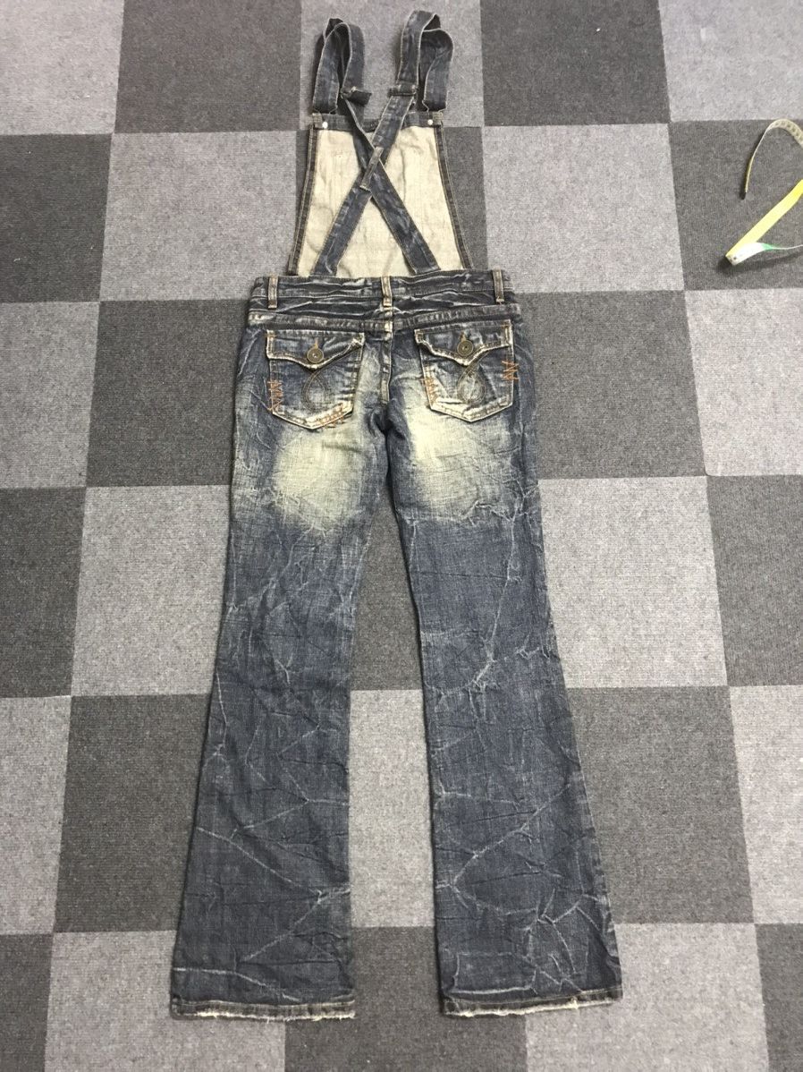 Japanese Brand 💥FLARE💥MARAXIA Flare Stonewash Denim Overall Size 30" / US 8 / IT 44 - 13 Thumbnail