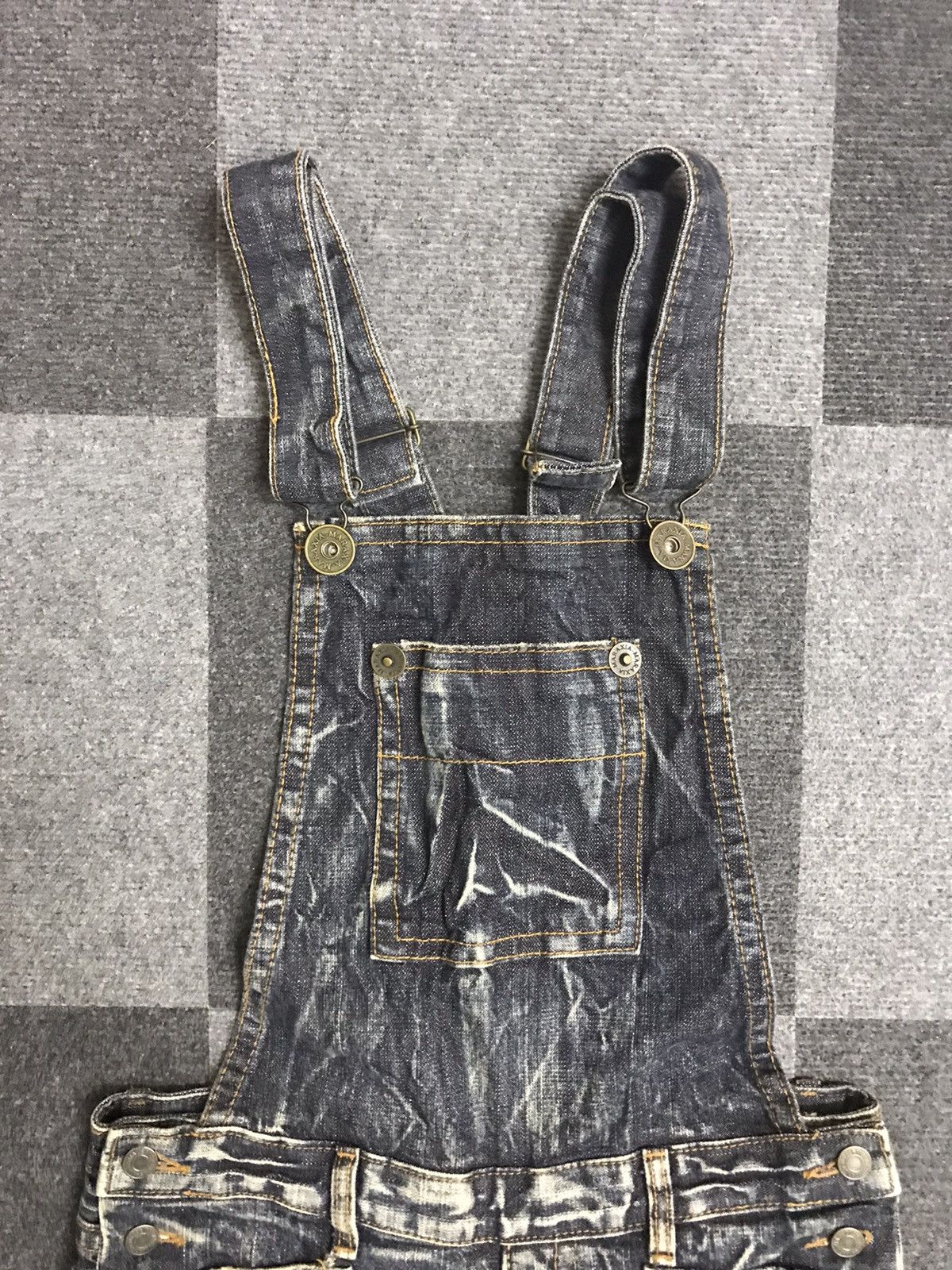 Japanese Brand 💥FLARE💥MARAXIA Flare Stonewash Denim Overall Size 30" / US 8 / IT 44 - 5 Thumbnail