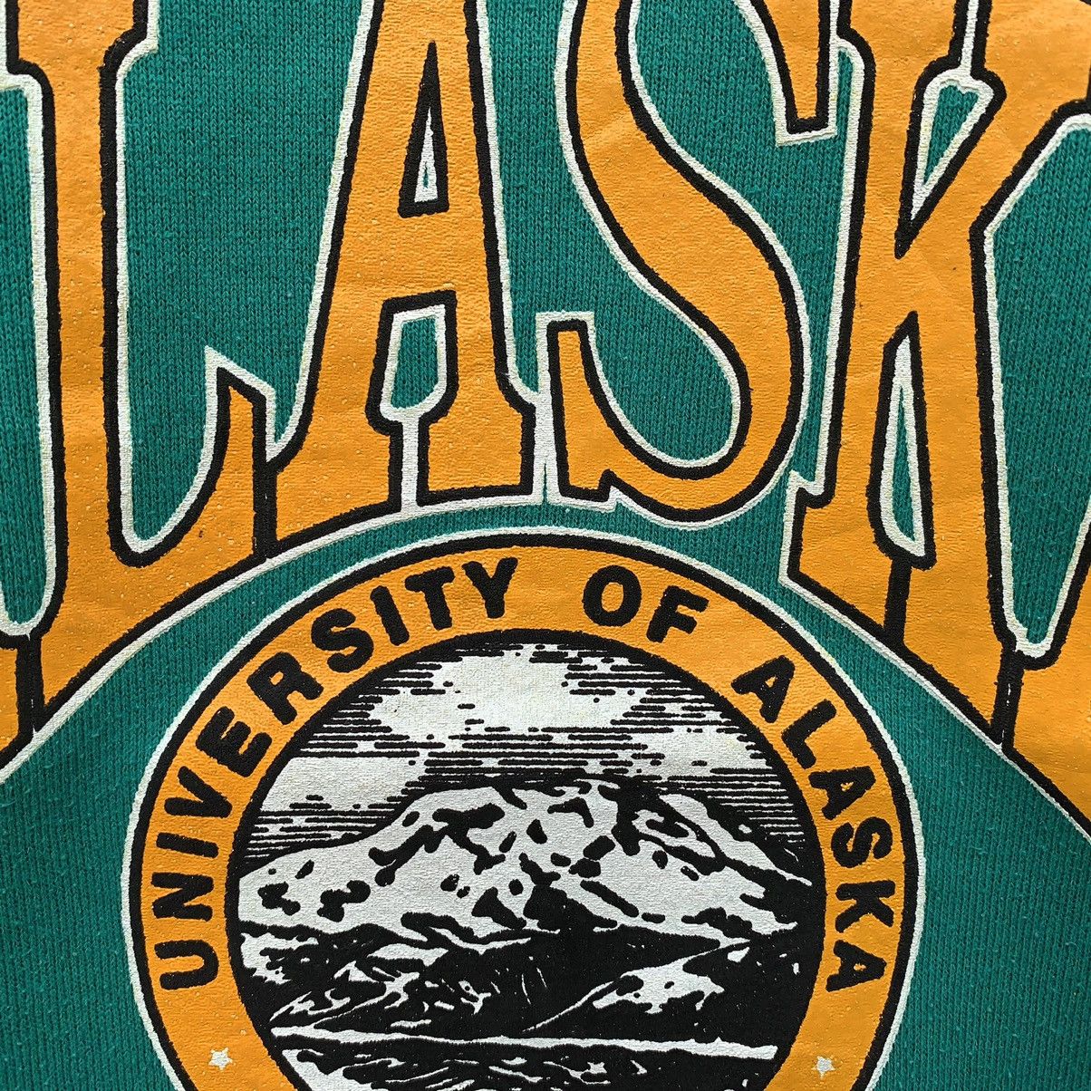 Lee × Vintage Vintage 90s Lee University Of Alaska Sweatshirt Size S / US 4 / IT 40 - 8 Thumbnail