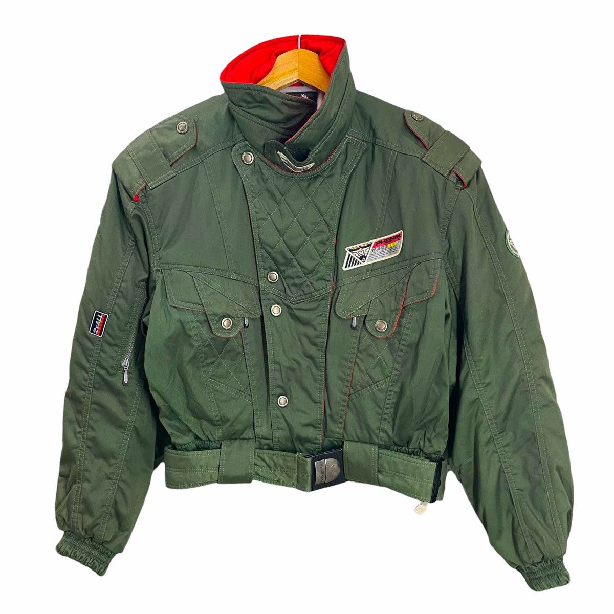 Japanese Brand × Kadoya 💥 F-1 PILOT LINE 300 PHENIX BELTED JACKET Size US M / EU 48-50 / 2 - 1 Thumbnail