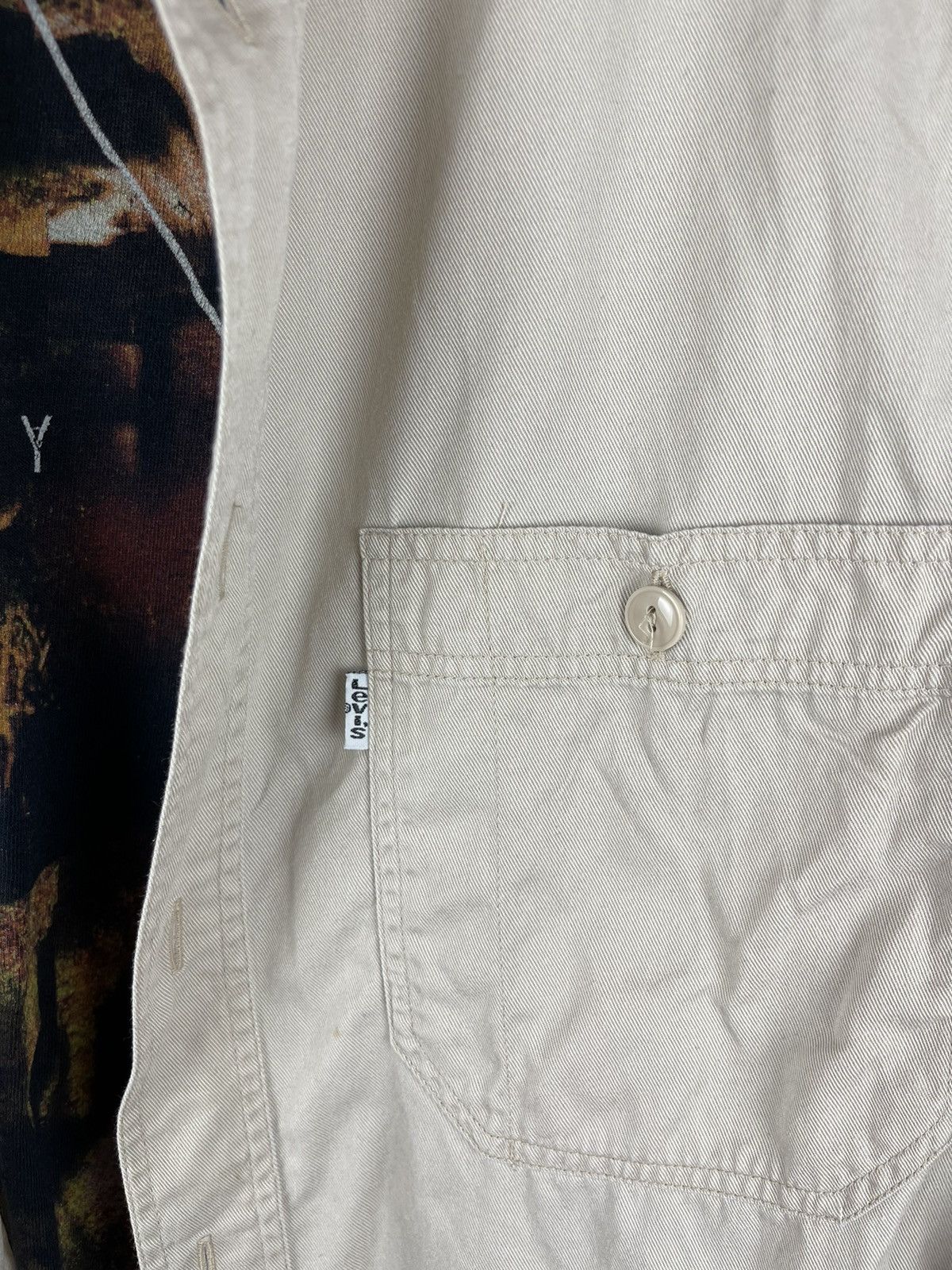 Levi's Levi’s vintage 90s beige denim tab shirt overshirt oversized Size US L / EU 52-54 / 3 - 7 Thumbnail