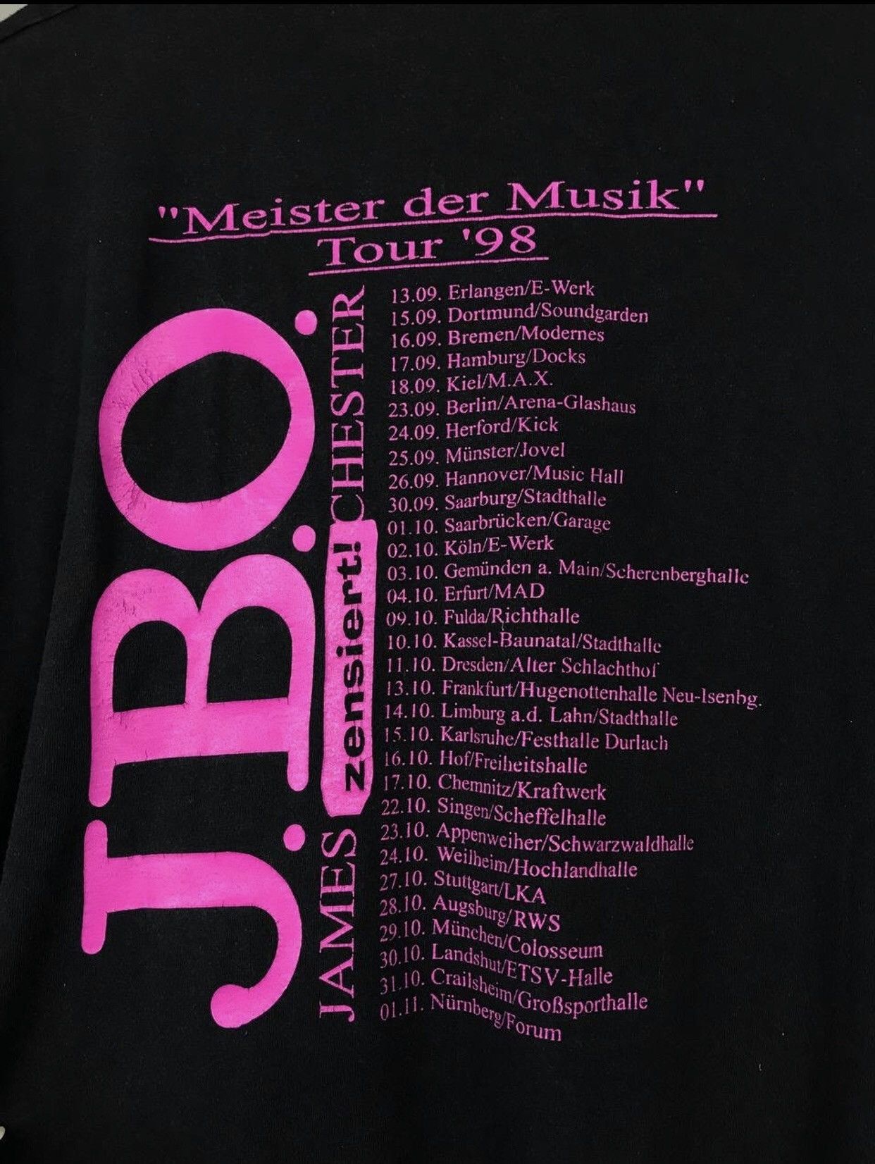 Band Tees × Vintage JBO 1998 vintage rock band tour tee Size US XL / EU 56 / 4 - 7 Thumbnail