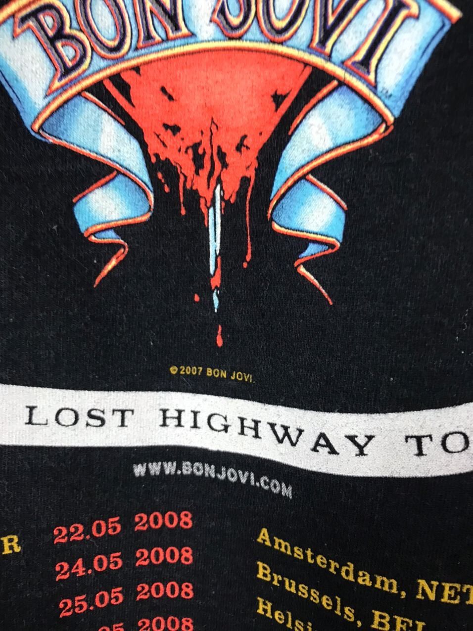 Band Tees × Bon Jovi × Vintage Bon Jovi 2007 Vintage Rock Band Tour Tee Size US S / EU 44-46 / 1 - 6 Thumbnail
