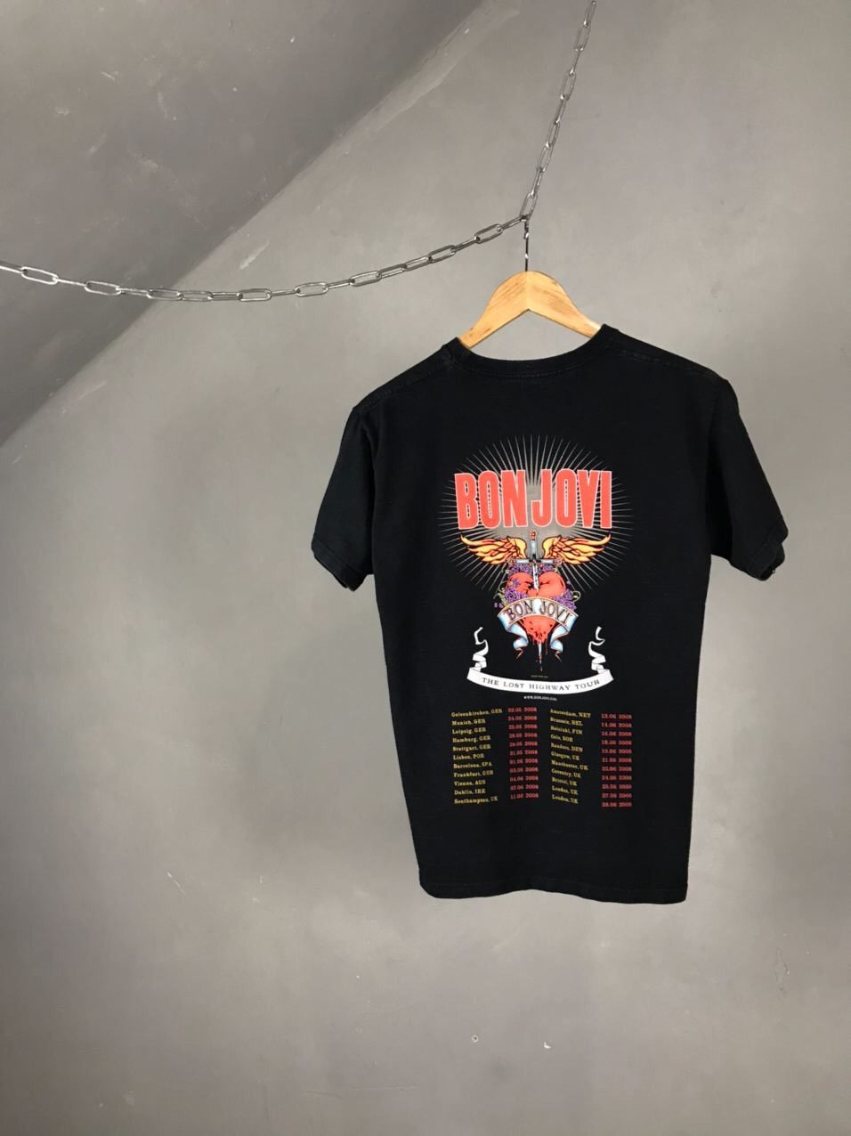 Band Tees × Bon Jovi × Vintage Bon Jovi 2007 Vintage Rock Band Tour Tee Size US S / EU 44-46 / 1 - 4 Thumbnail