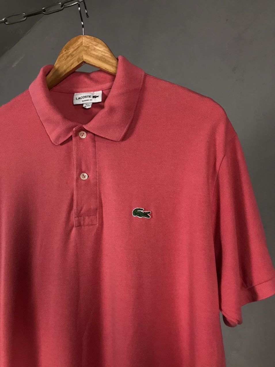 Lacoste Lacoste luxury streetwear pink XXL polo tee Size US XXL / EU 58 / 5 - 2 Thumbnail