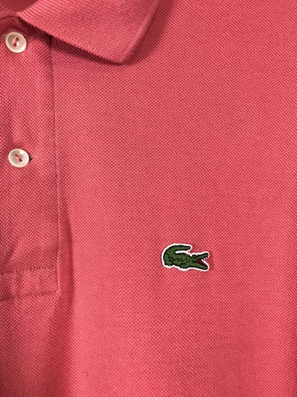 Lacoste Lacoste luxury streetwear pink XXL polo tee Size US XXL / EU 58 / 5 - 3 Thumbnail
