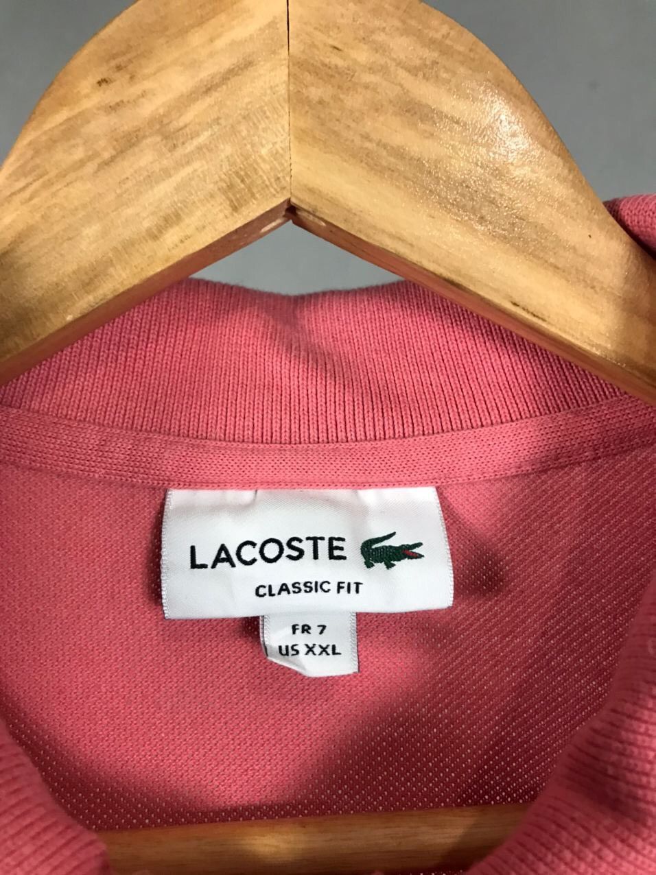 Lacoste Lacoste luxury streetwear pink XXL polo tee Size US XXL / EU 58 / 5 - 4 Thumbnail