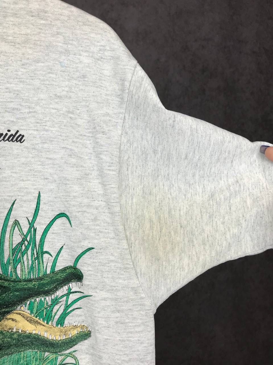 Vintage Crocodile animal Florida American vintage made in USA tee Size US L / EU 52-54 / 3 - 7 Thumbnail