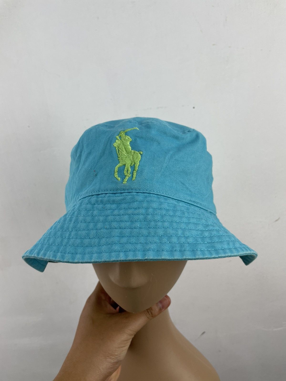 Vintage Vintage Polo Ralph Lauren Bucket Hat Big Pony Size ONE SIZE - 1 Thumbnail