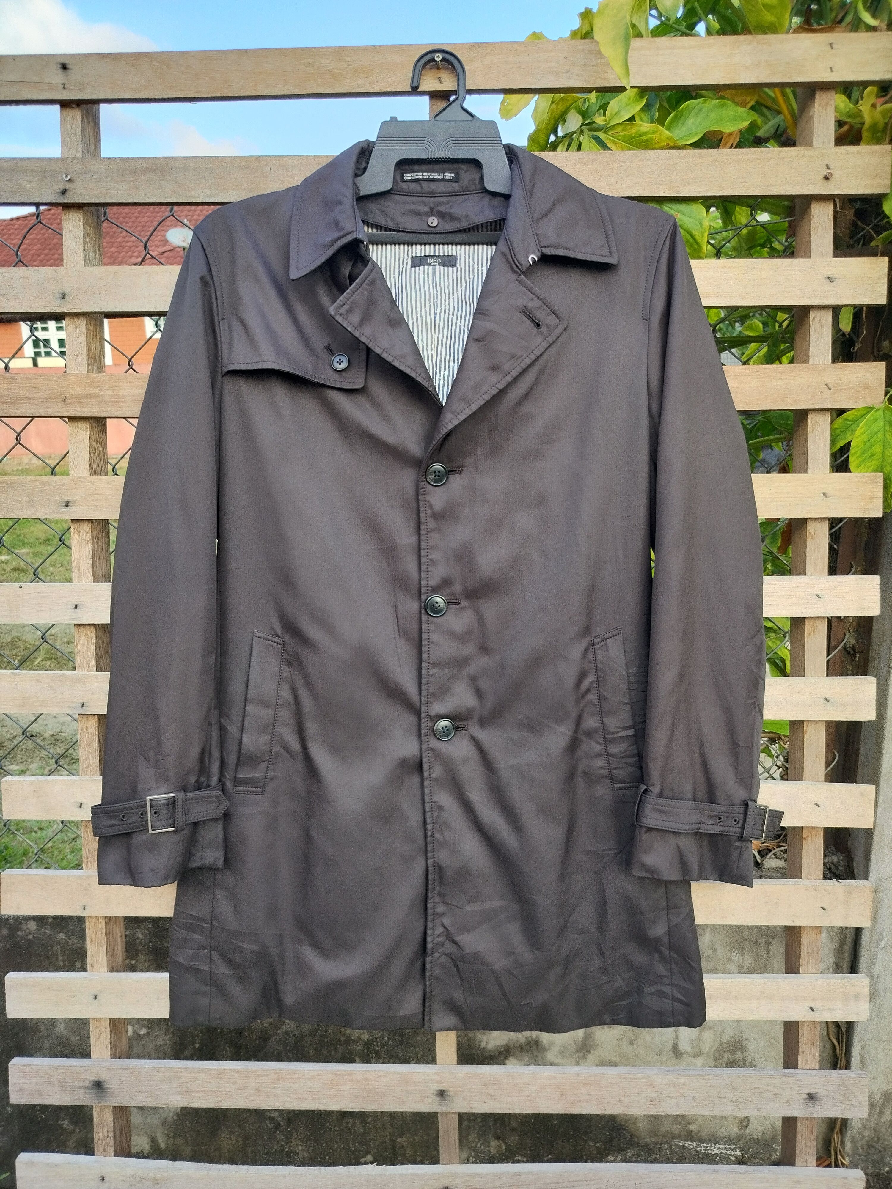 Designer × Japanese Brand × Yohji Yamamoto INED BY YOHJI YAMAMOTO TRENCH COAT WITH BELT Size US M / EU 48-50 / 2 - 1 Thumbnail