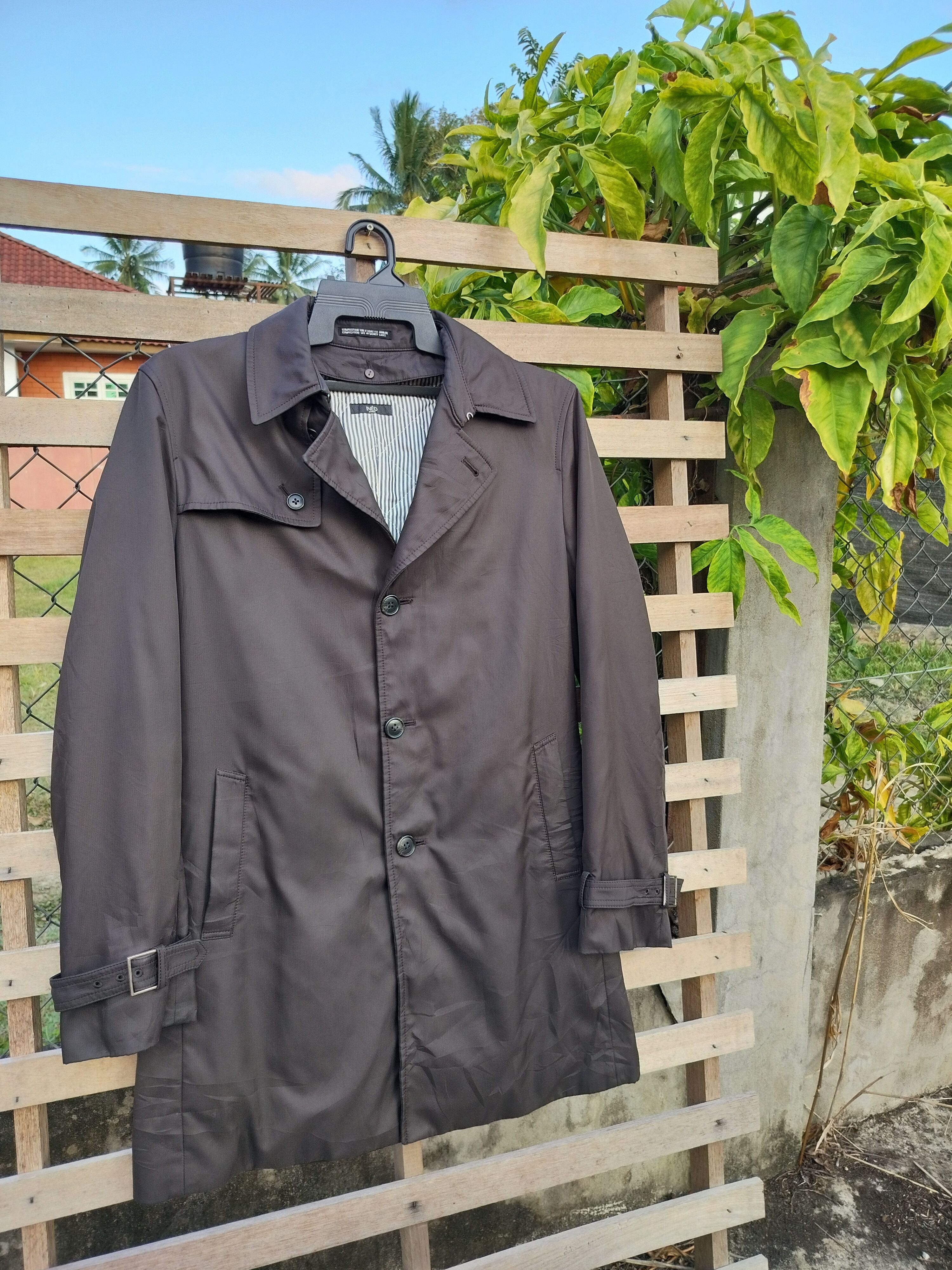 Designer × Japanese Brand × Yohji Yamamoto INED BY YOHJI YAMAMOTO TRENCH COAT WITH BELT Size US M / EU 48-50 / 2 - 2 Thumbnail