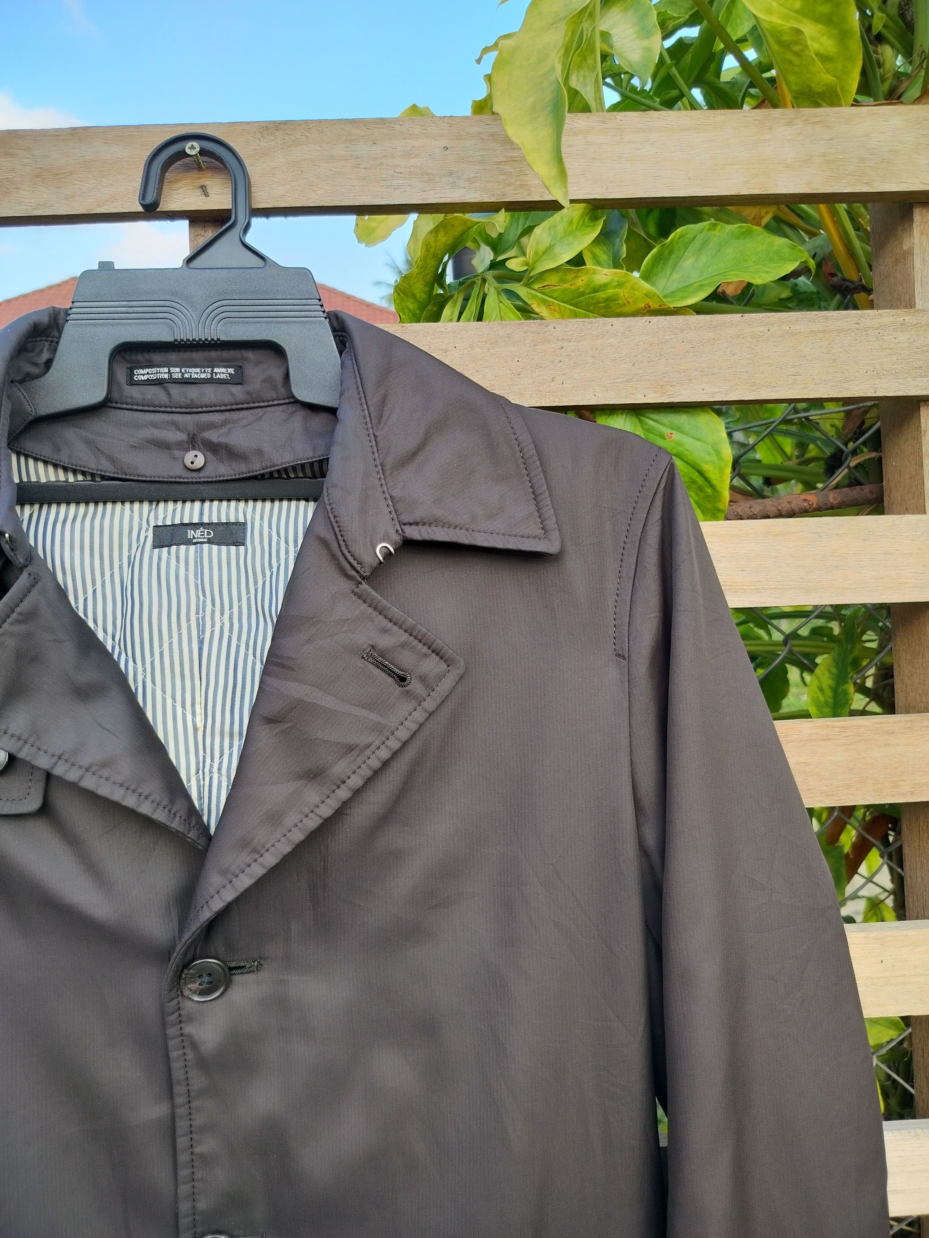 Designer × Japanese Brand × Yohji Yamamoto INED BY YOHJI YAMAMOTO TRENCH COAT WITH BELT Size US M / EU 48-50 / 2 - 3 Thumbnail