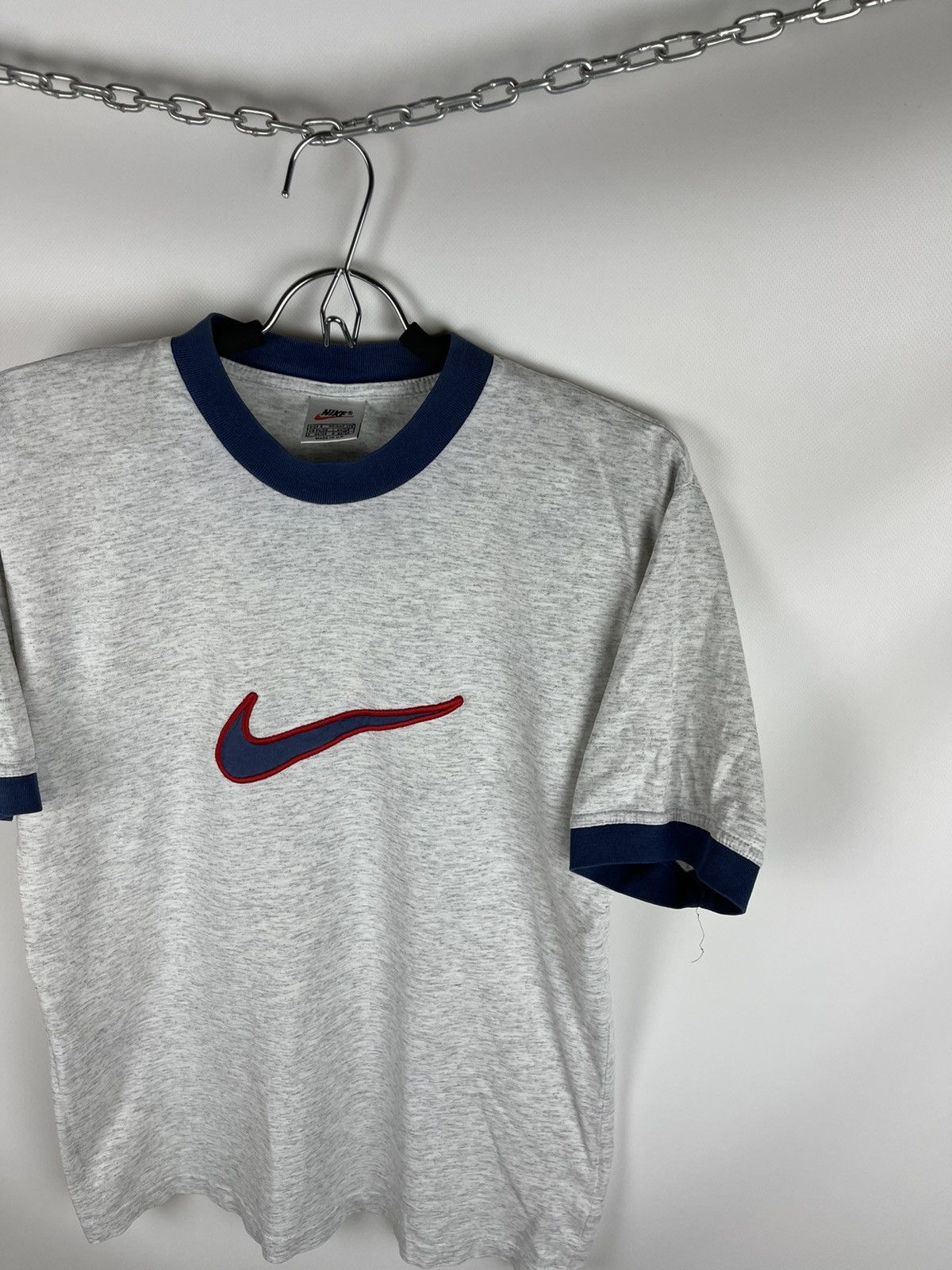 Nike Nike vintage 90s big swoosh centre logo tee shirt Size US S / EU 44-46 / 1 - 4 Thumbnail