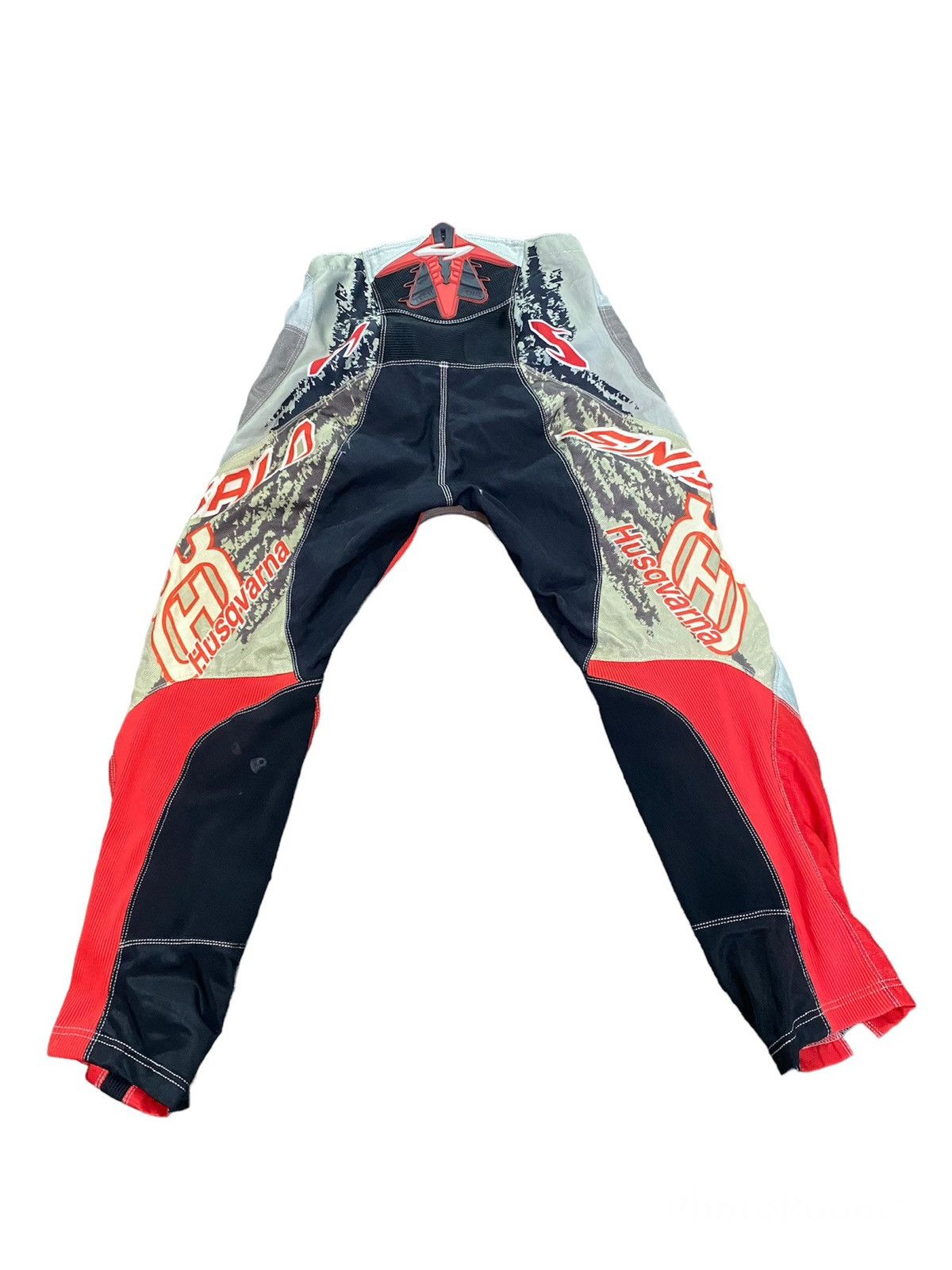 Fox Racing × Oakley × Sports Specialties HUSQVARNA MOTOCROSS PANTS BY SINIS SALO DESIGN RARE Size US 31 - 2 Thumbnail