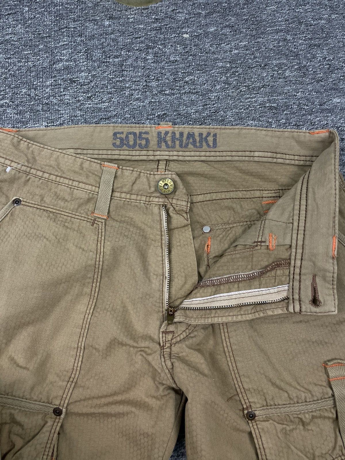 Edwin Vintage Edwin 505 Khaki Tactical Cargo Pant Size US 32 / EU 48 - 6 Thumbnail