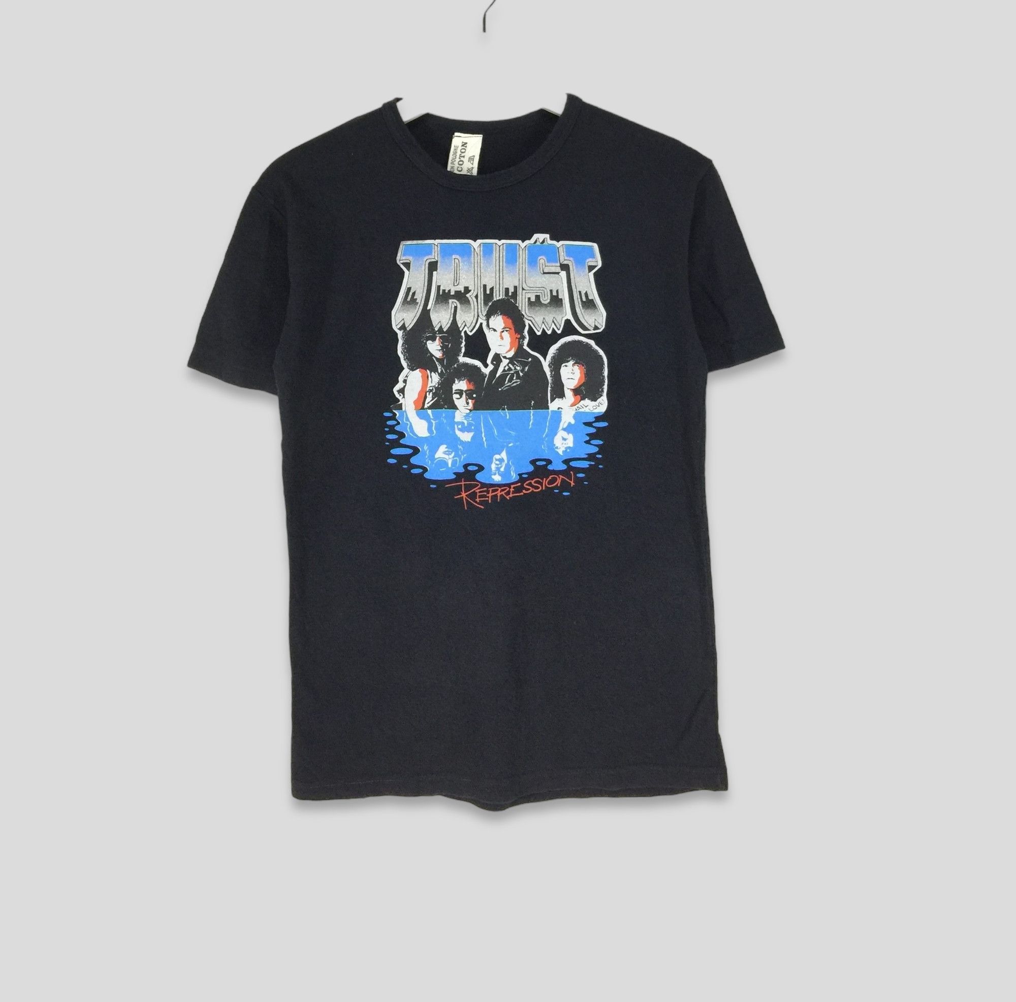 Vintage 80s Trust repression album promo tshirt