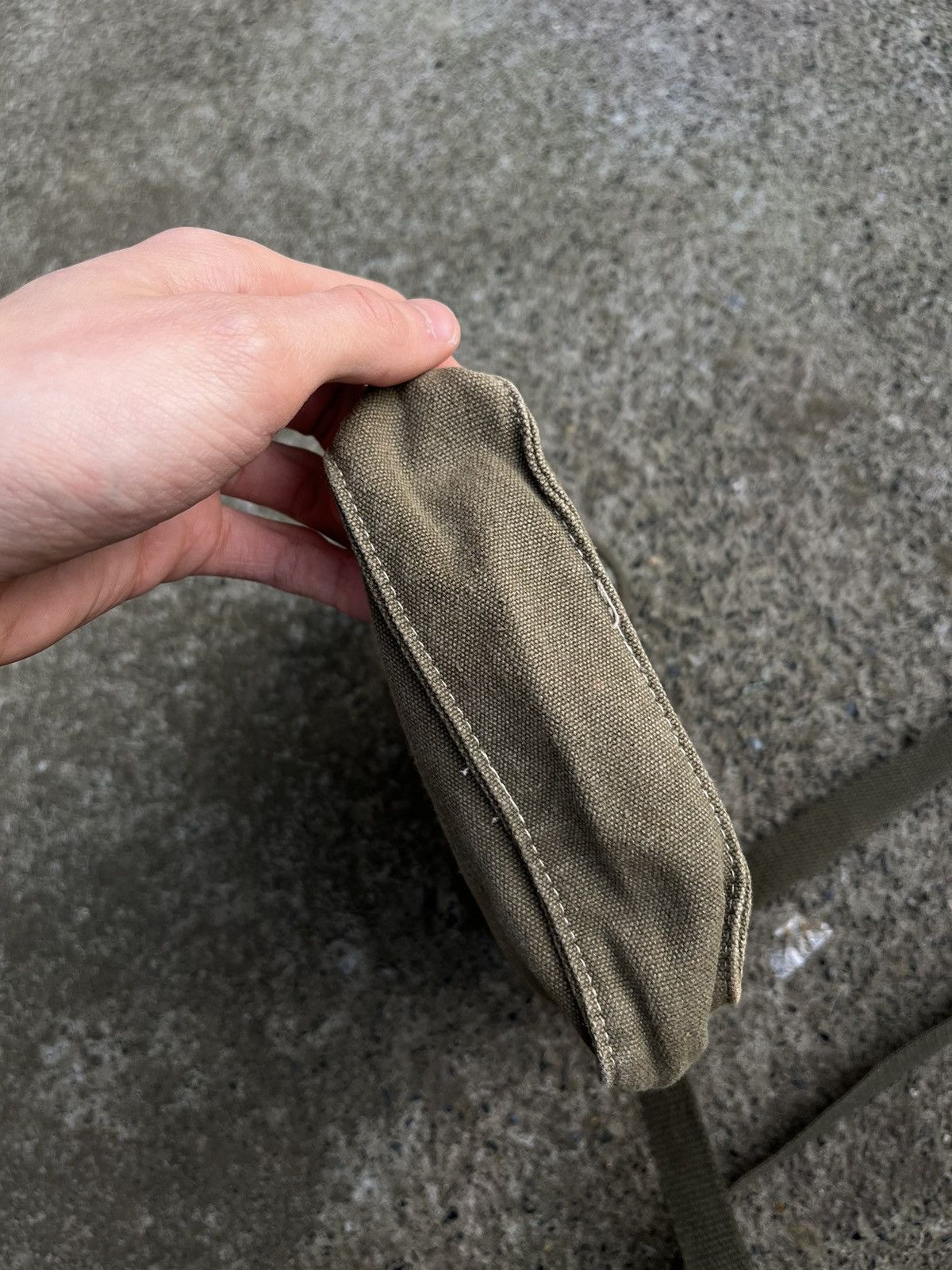 Japanese Brand Vintage Minimalism Bag Military Japanese Style Faded Canvas Size ONE SIZE - 6 Thumbnail