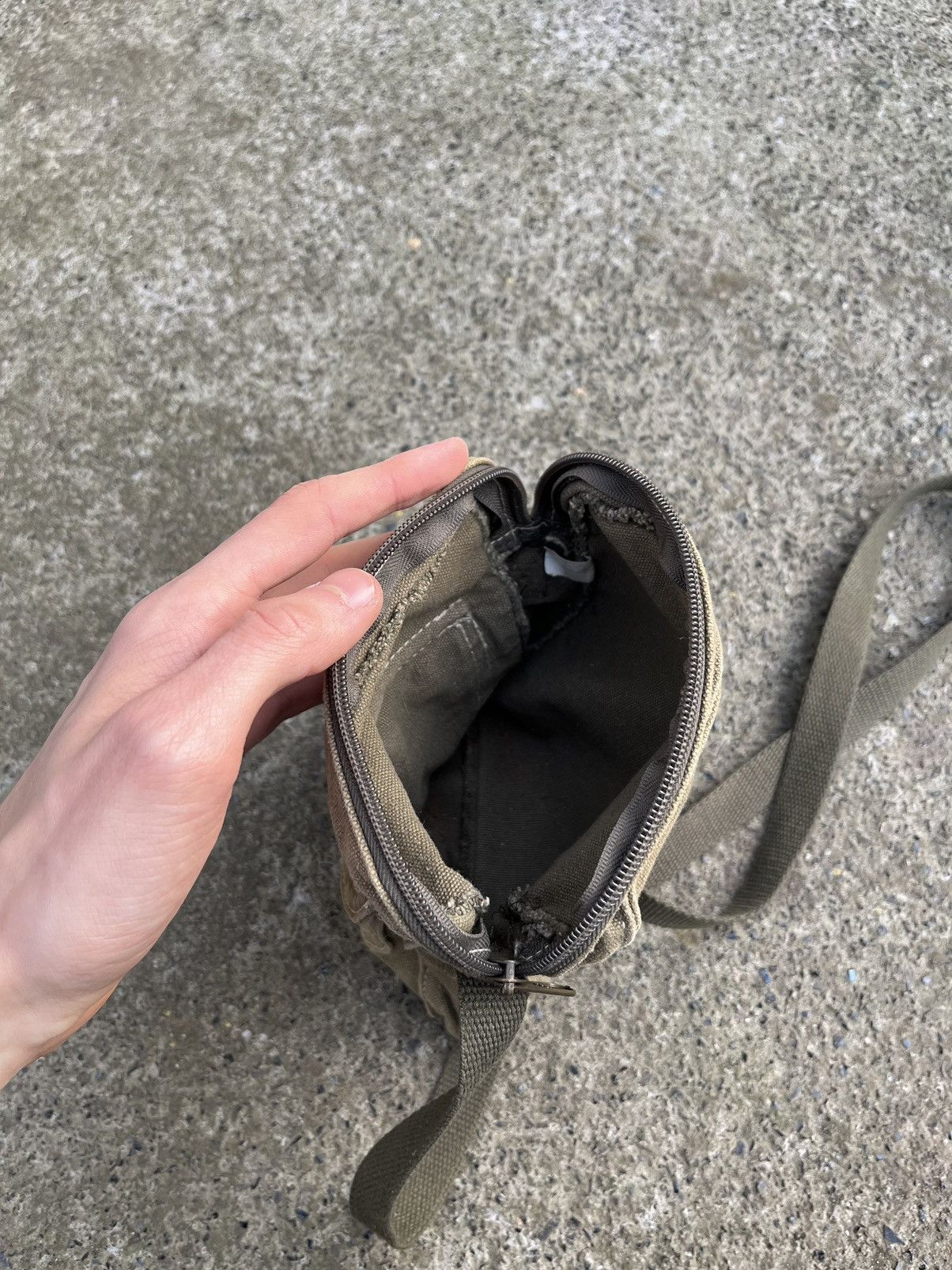 Japanese Brand Vintage Minimalism Bag Military Japanese Style Faded Canvas Size ONE SIZE - 5 Thumbnail