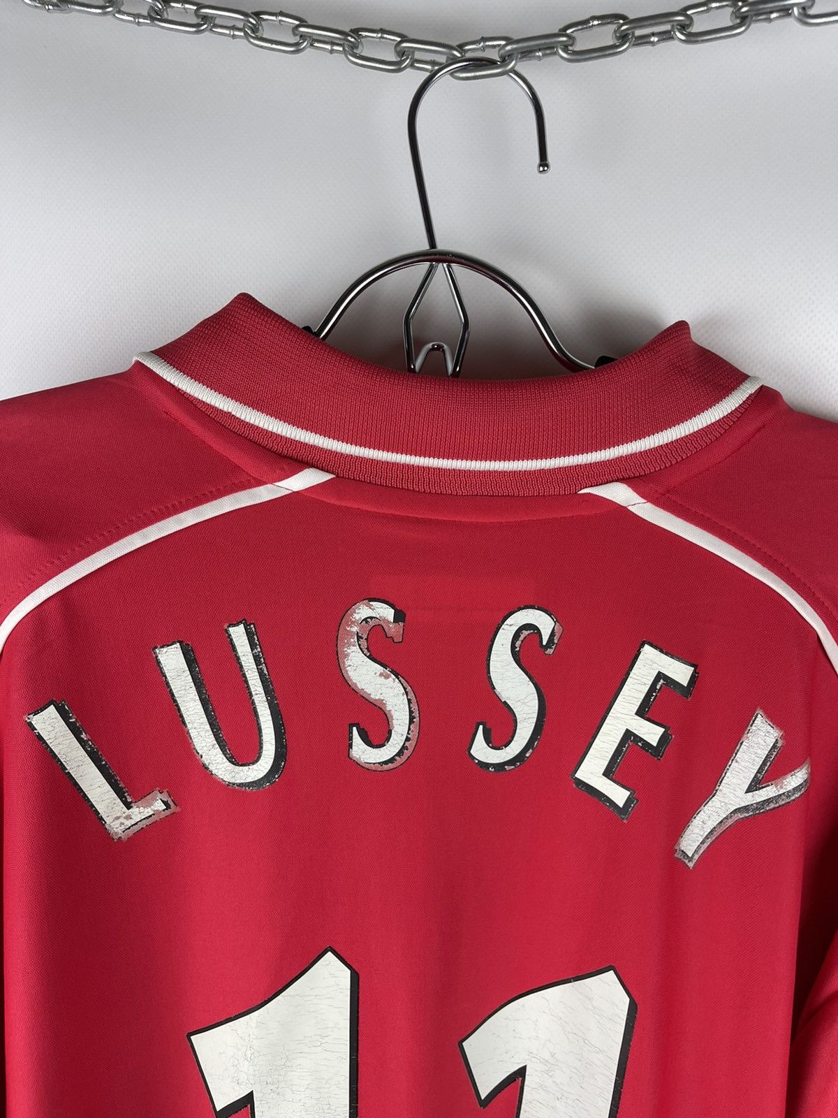 Reebok Reebok Liverpool 2000 2002 home #11 Lussey soccer jersey Size US XL / EU 56 / 4 - 9 Thumbnail