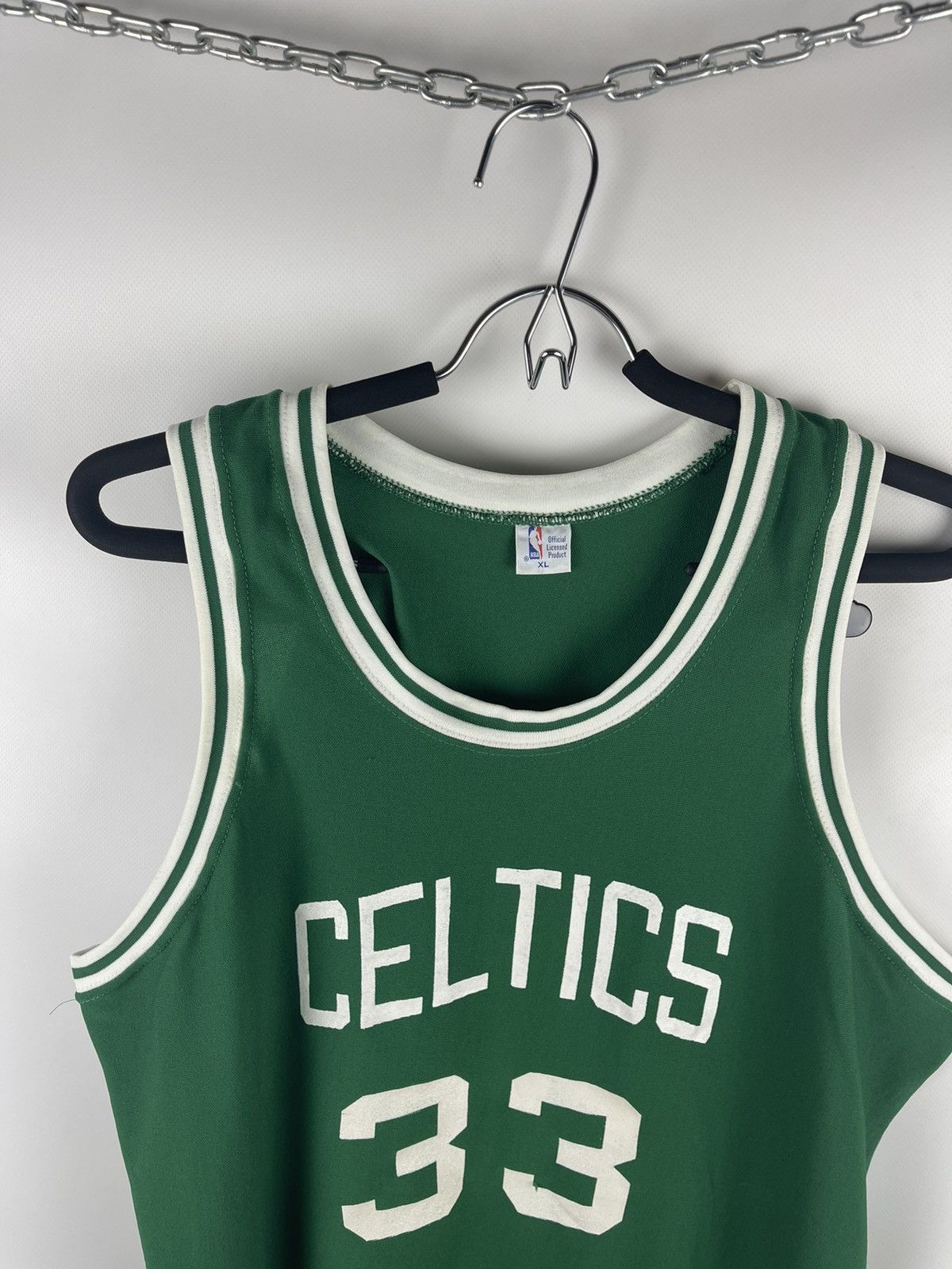 MacGregor sand Knit MacGregor vintage 90s NBA Boston Celtics #33 shirt Size US XL / EU 56 / 4 - 3 Thumbnail