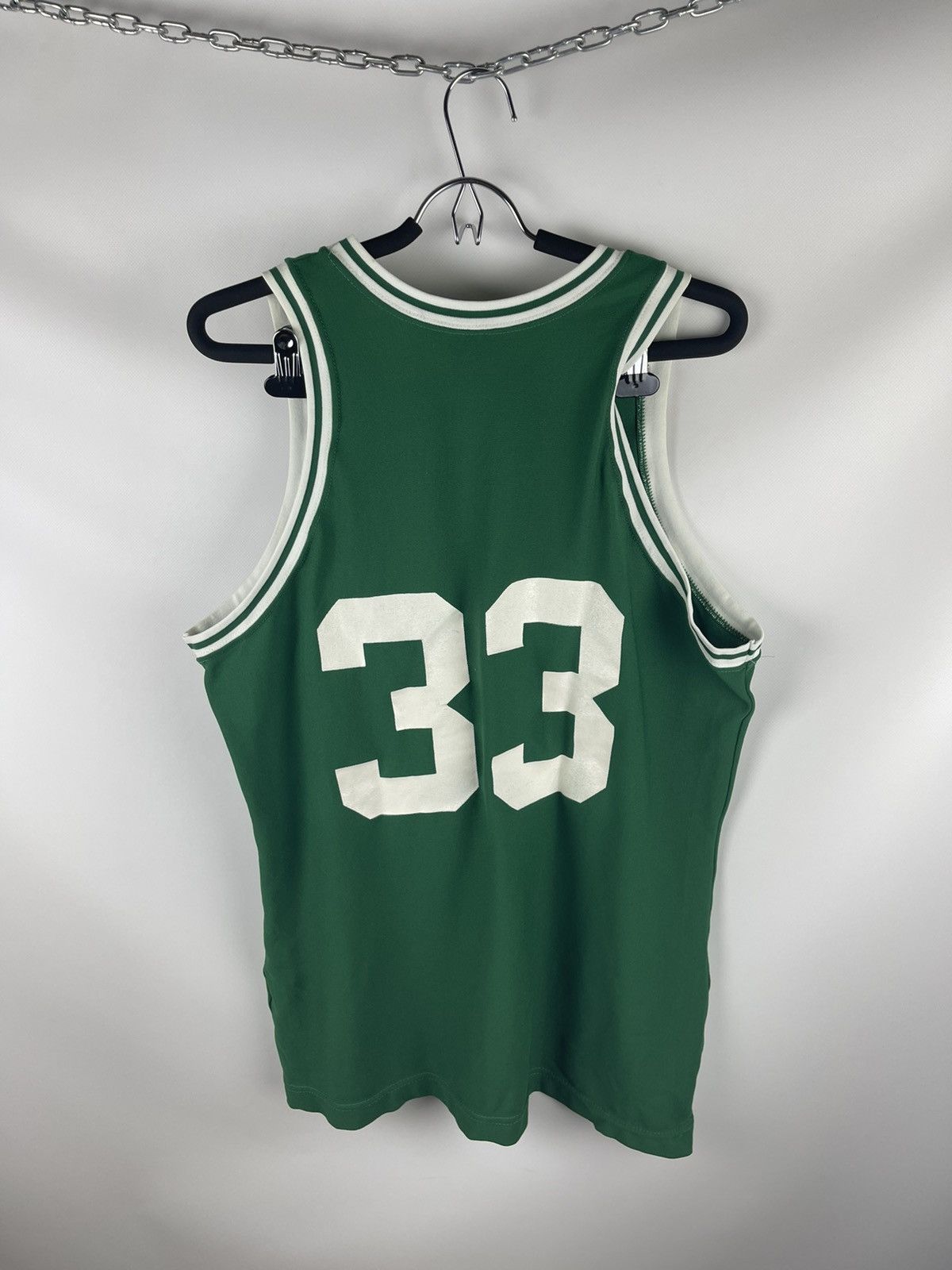 MacGregor sand Knit MacGregor vintage 90s NBA Boston Celtics #33 shirt Size US XL / EU 56 / 4 - 2 Thumbnail