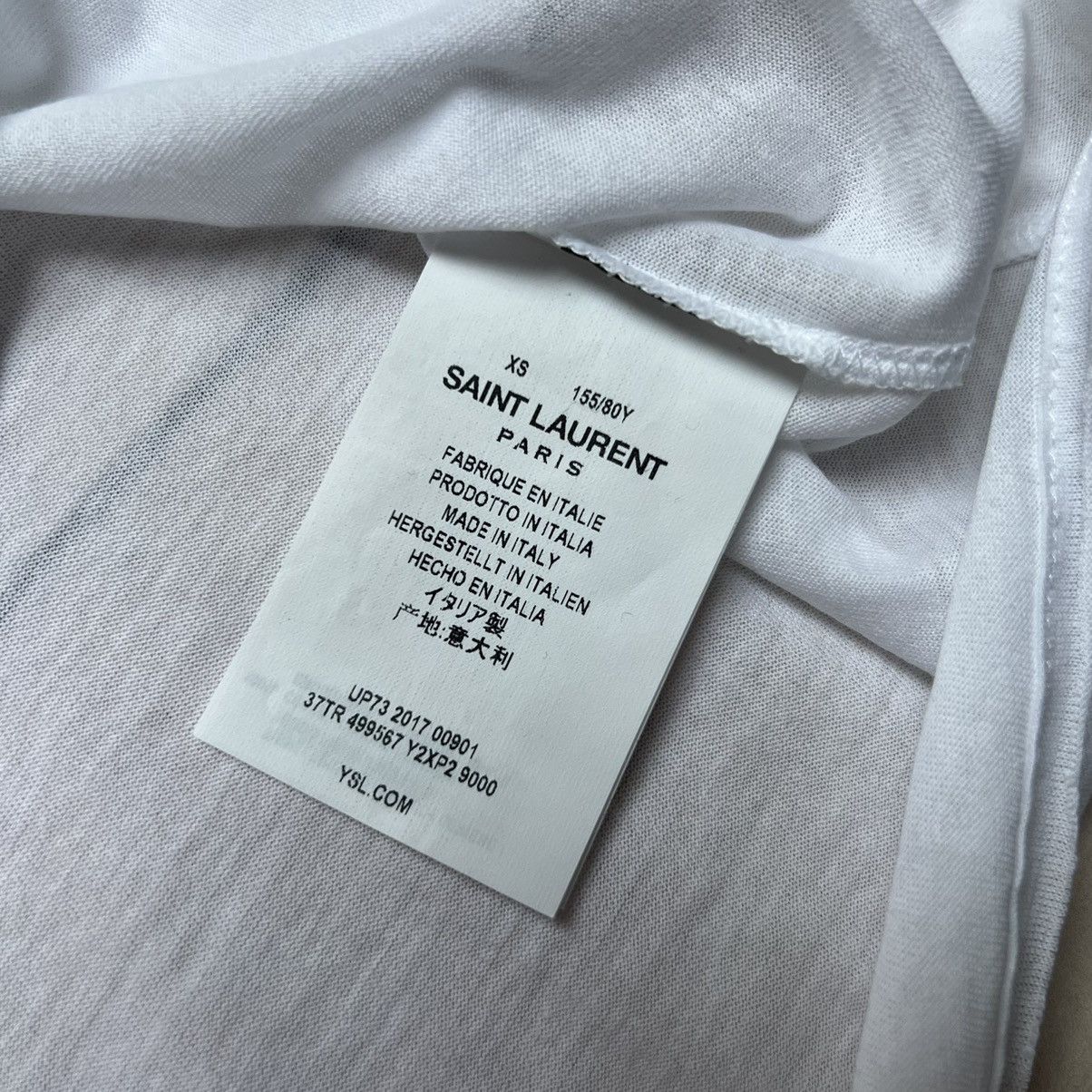 Saint Laurent Paris Saint Laurent Paris SL Logo Tee Tshirt Size XS / US 0-2 / IT 36-38 - 6 Thumbnail