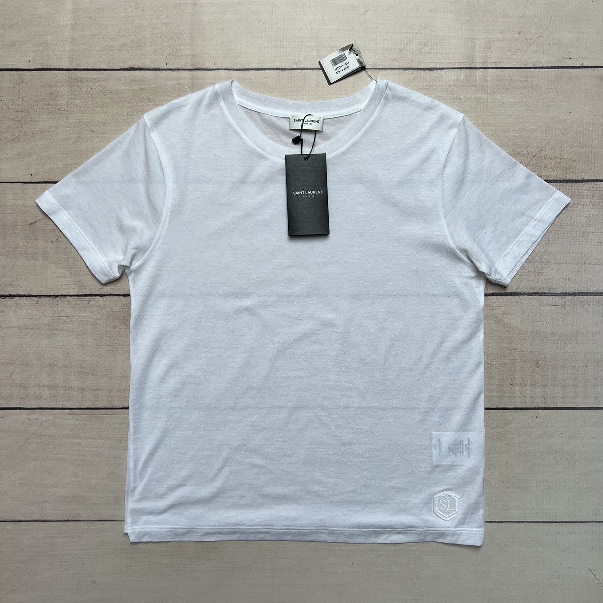 Saint Laurent Paris Saint Laurent Paris SL Logo Tee Tshirt Size XS / US 0-2 / IT 36-38 - 1 Thumbnail