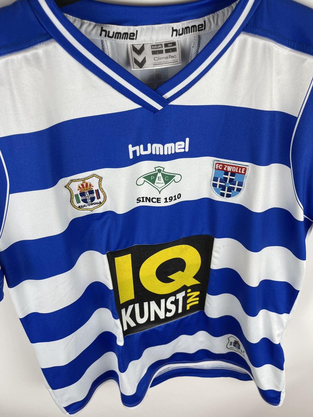 Hummel Hummel FC Zwolle 2010 2011 match worn #7 home soccer jersey Size US L / EU 52-54 / 3 - 10 Thumbnail